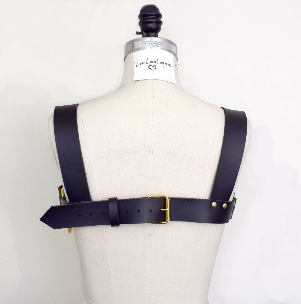 Chiara Chain Leather Harness,