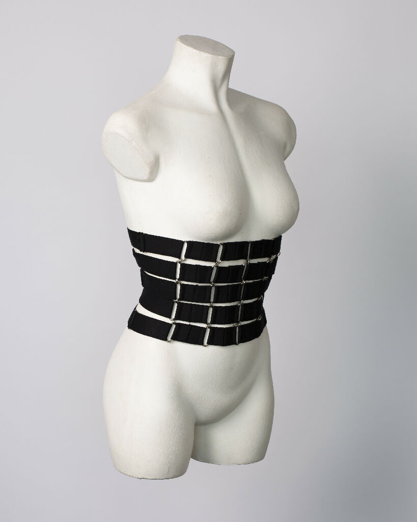half-corset-waspie-black-cincher-accessory-handmade-iona-smith-scott