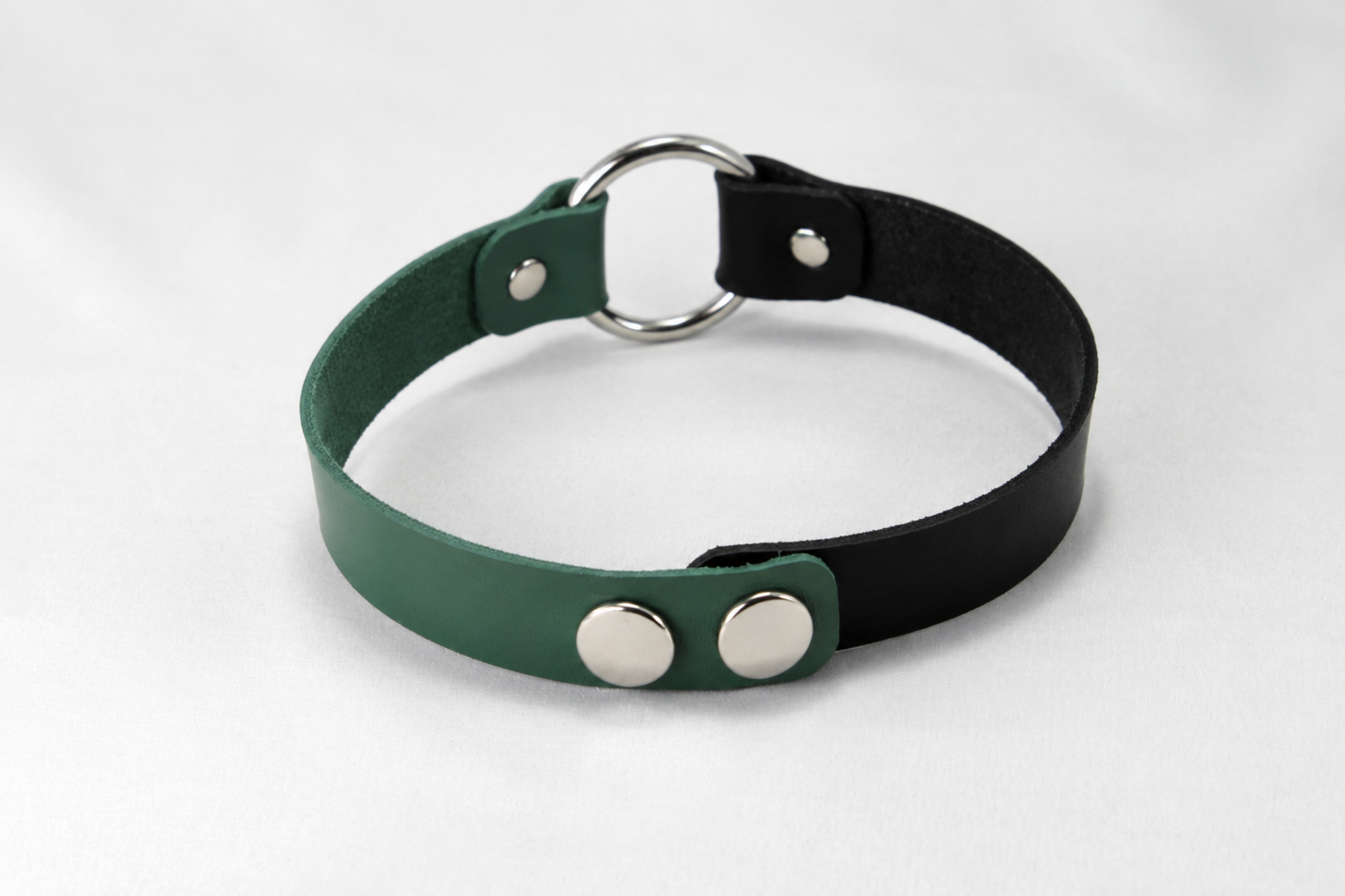 Leather Two-tone Choker