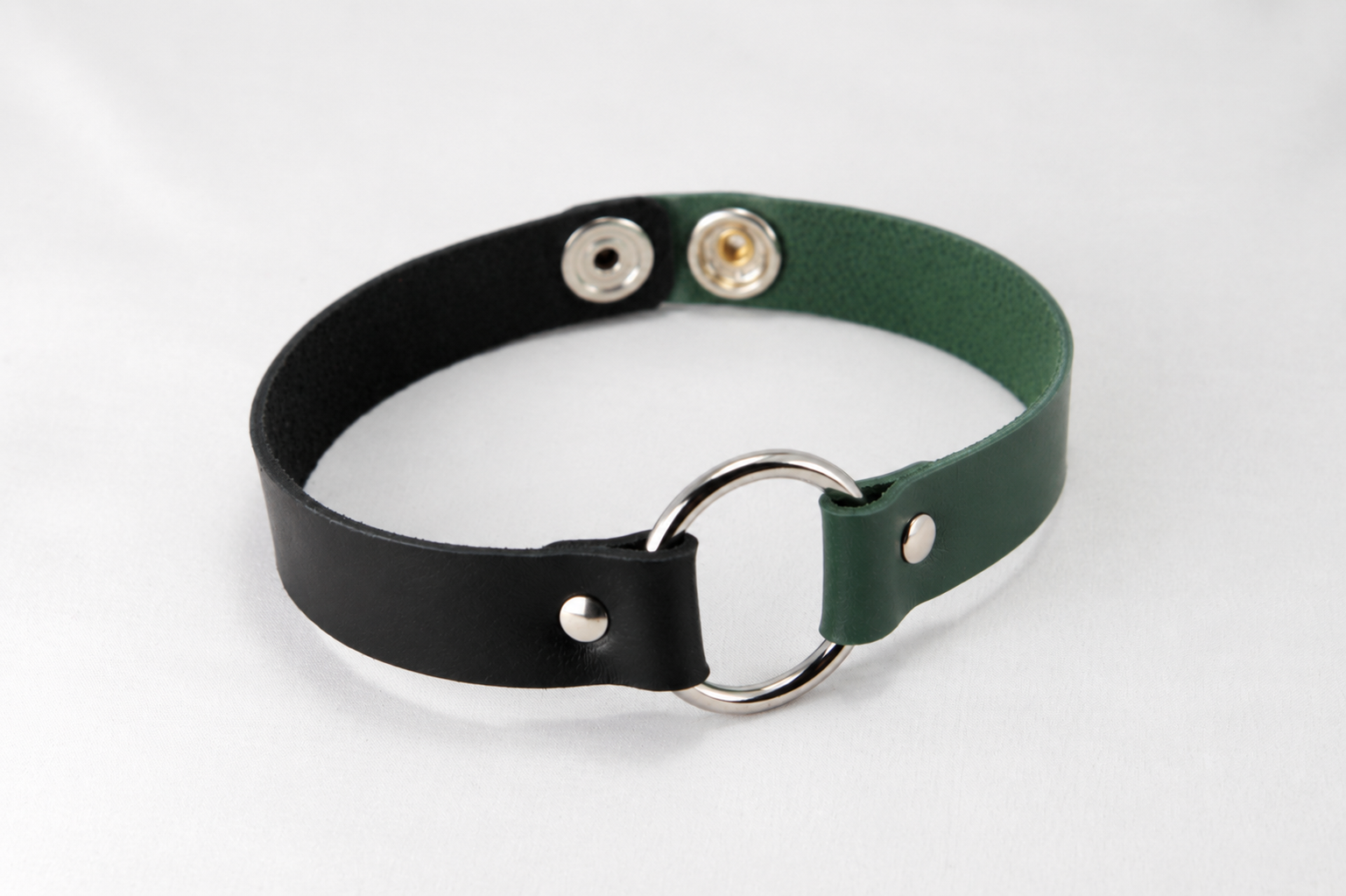 Leather Two-tone Choker