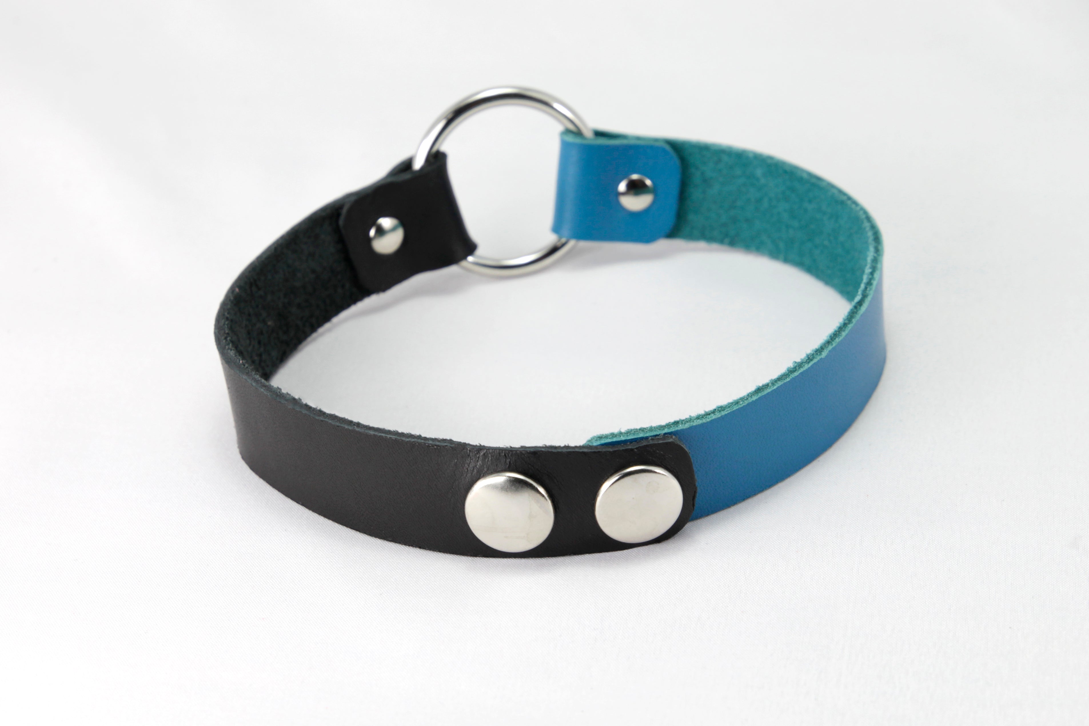 Leather Two-tone Choker