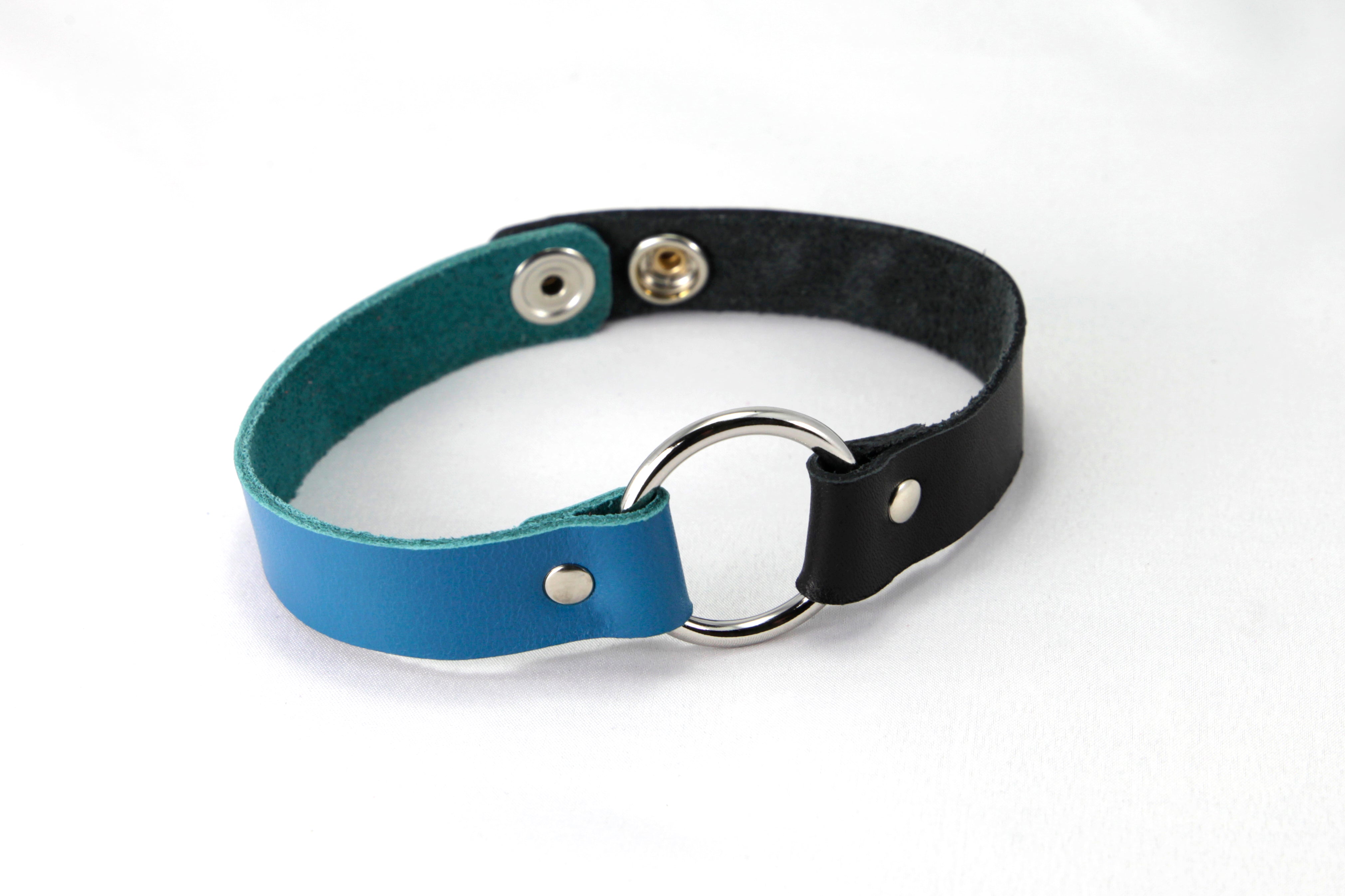 Leather Two-tone Choker