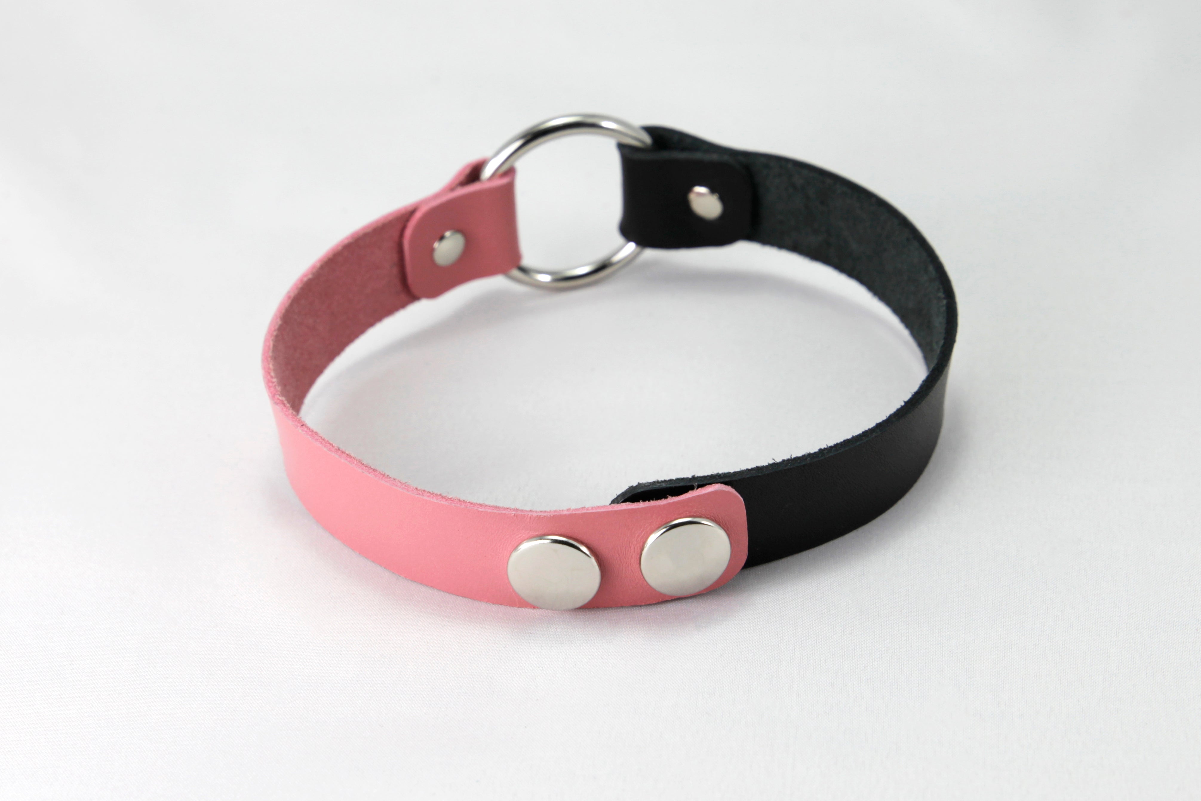 Leather Two-tone Choker