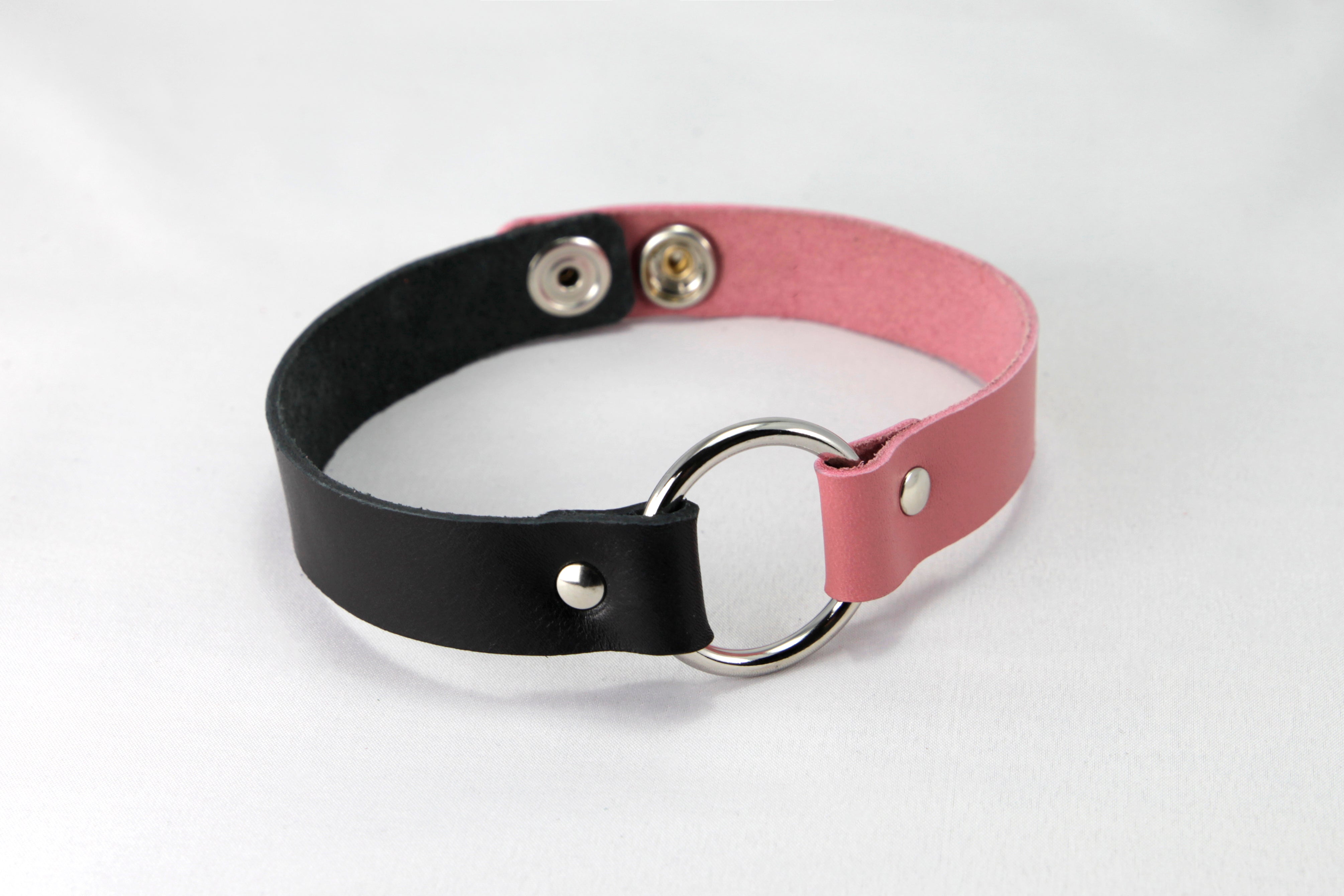 Leather Two-tone Choker