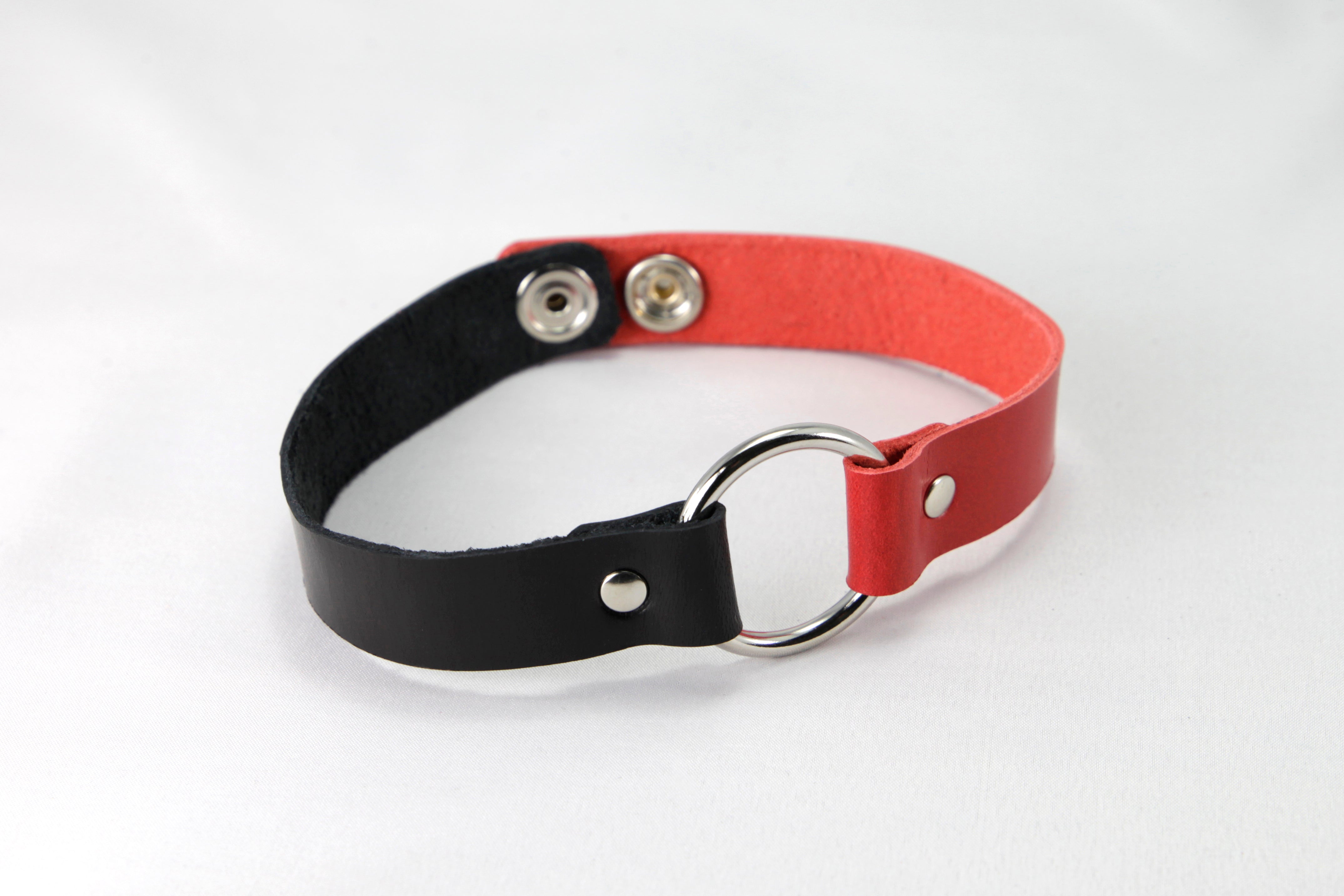 Leather Two-tone Choker