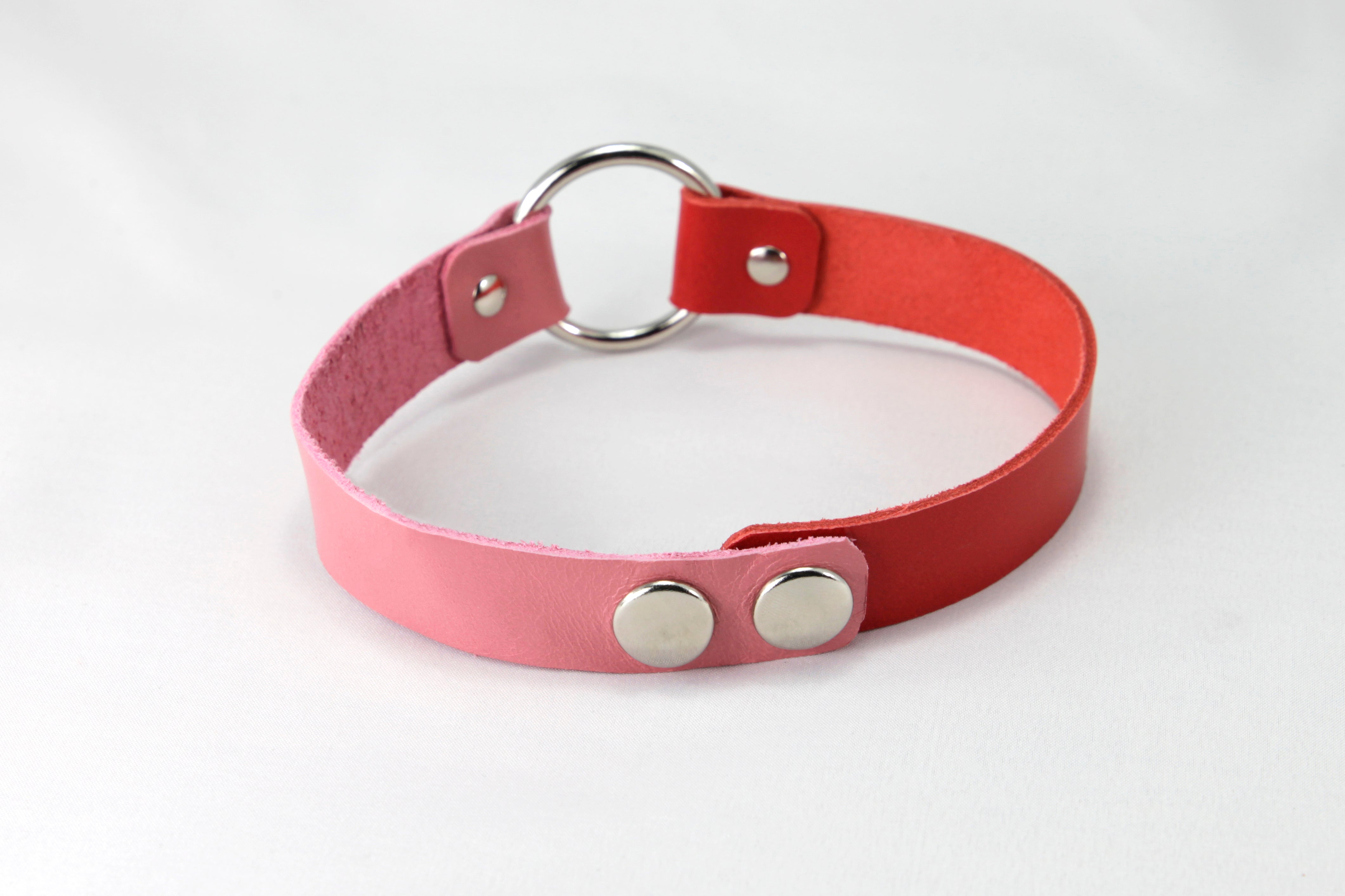 Leather Two-tone Choker
