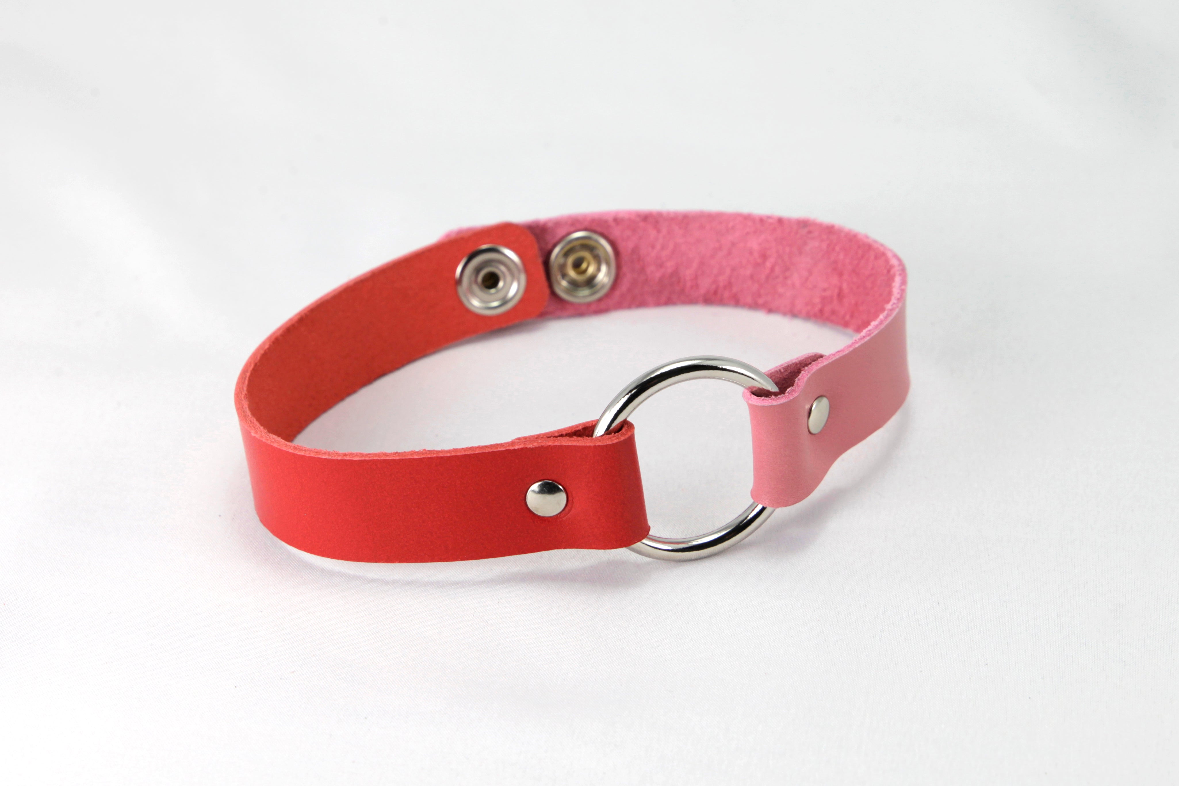 Leather Two-tone Choker