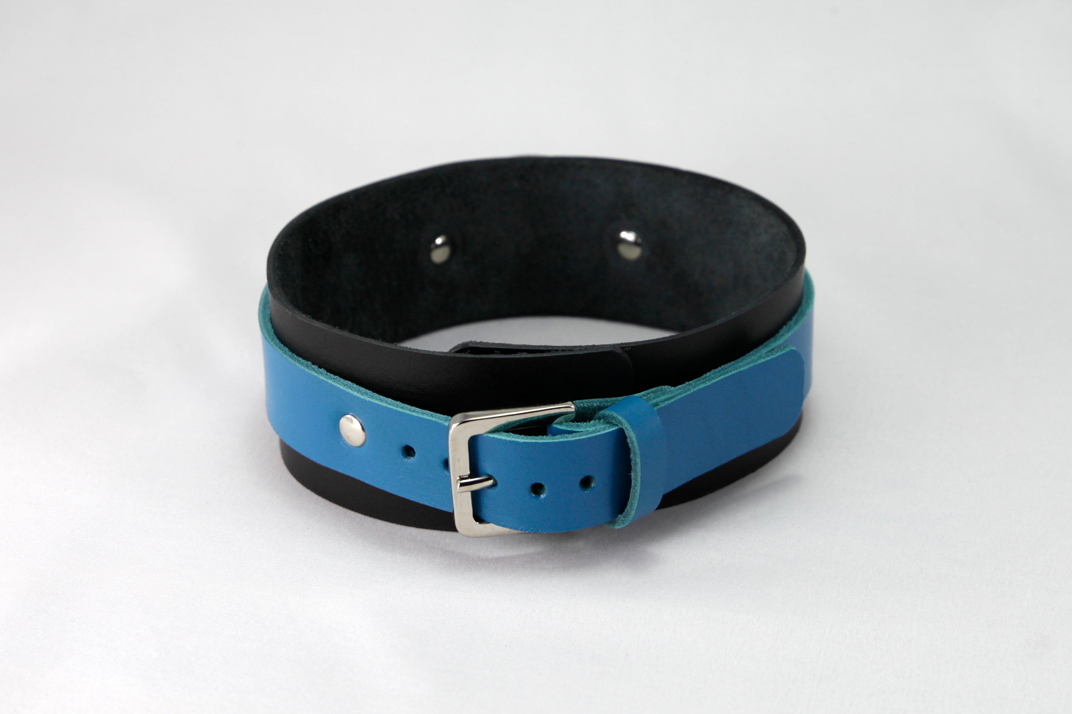 Leather Two-tone Collar