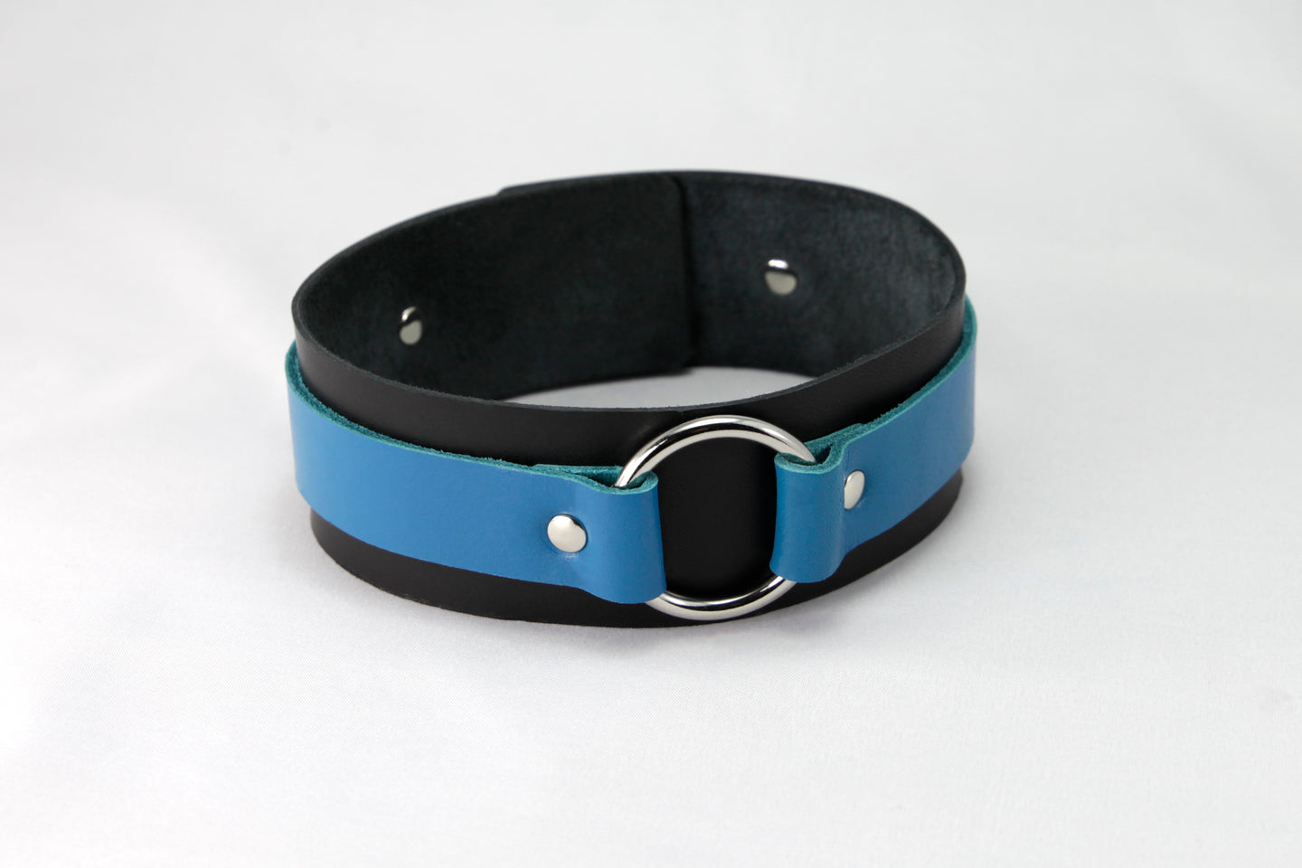 Leather Two-tone Collar