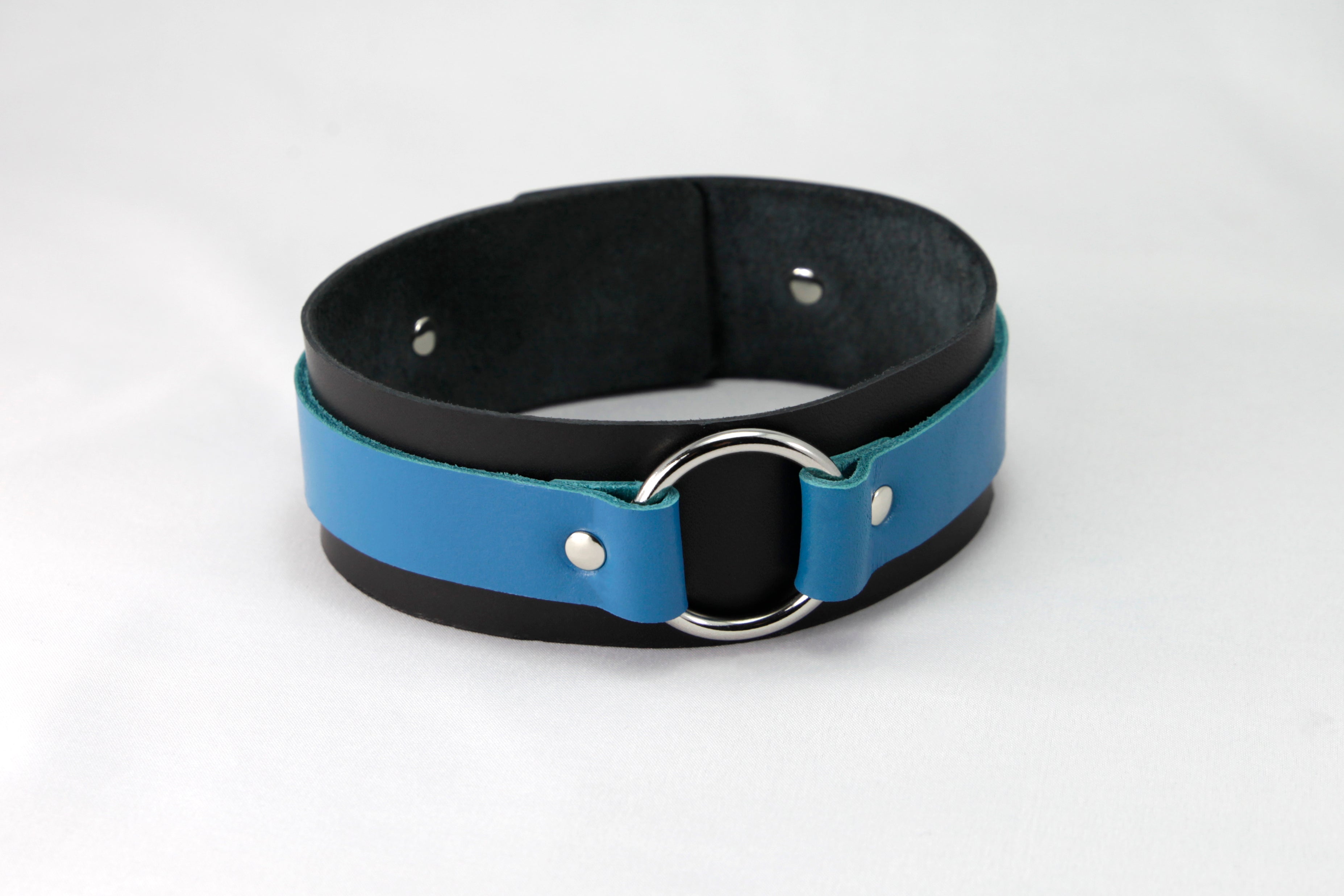 Leather Two-tone Collar