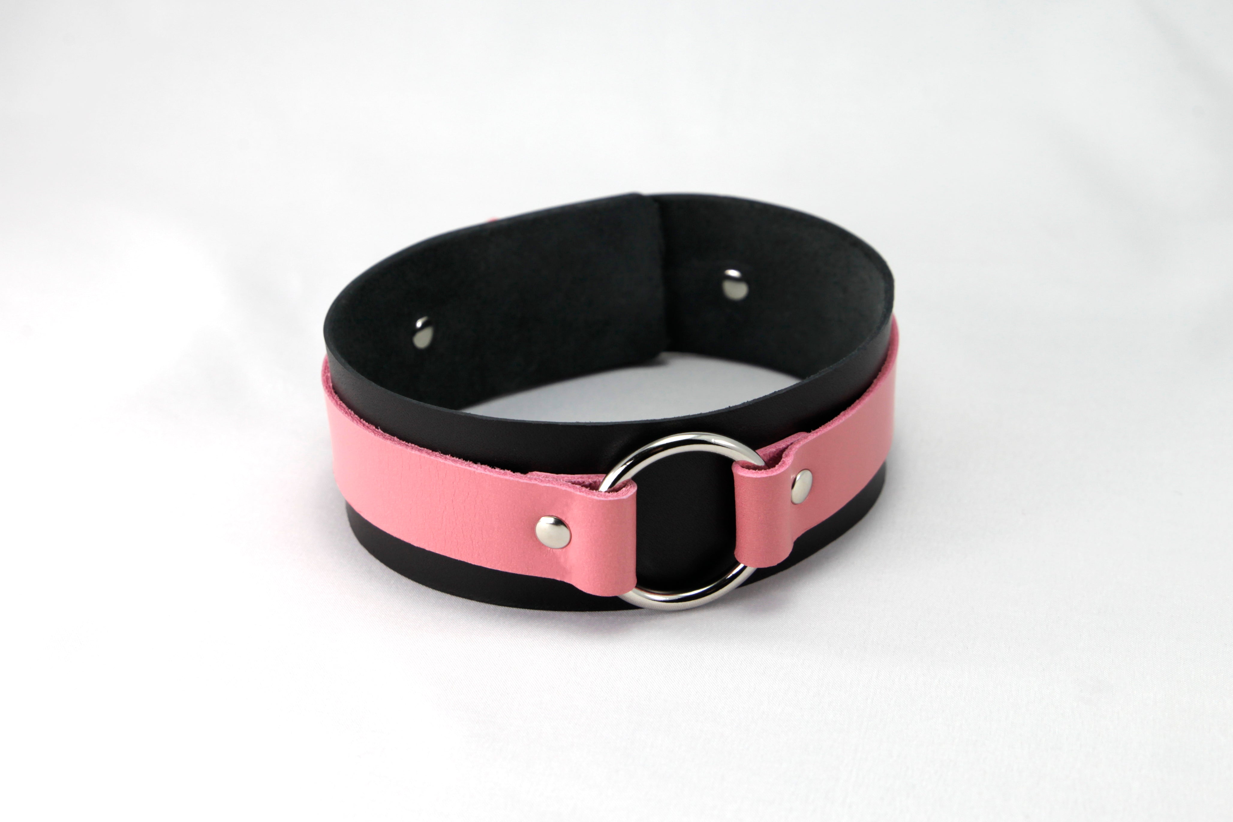 Leather Two-tone Collar