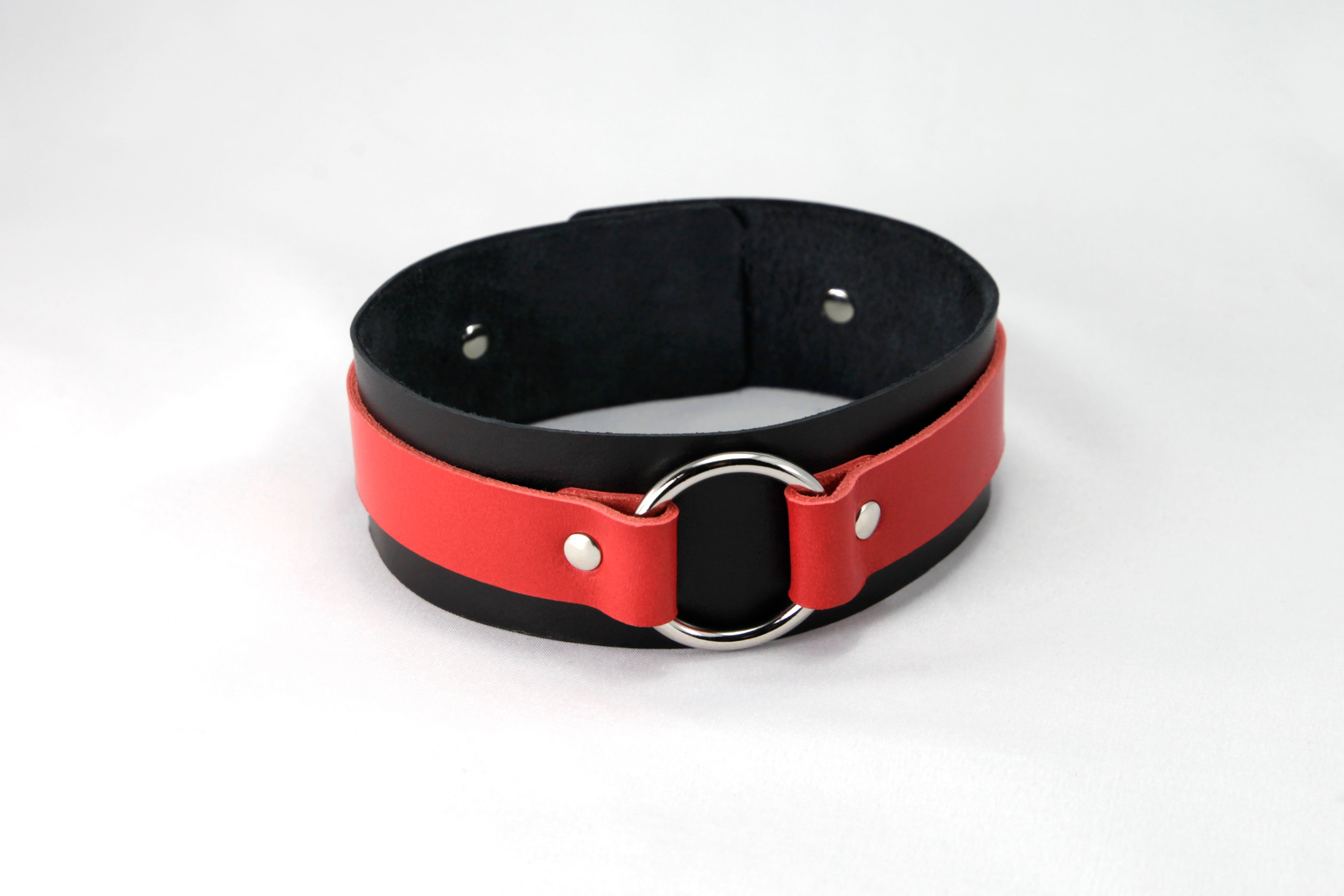 Leather Two-tone Collar