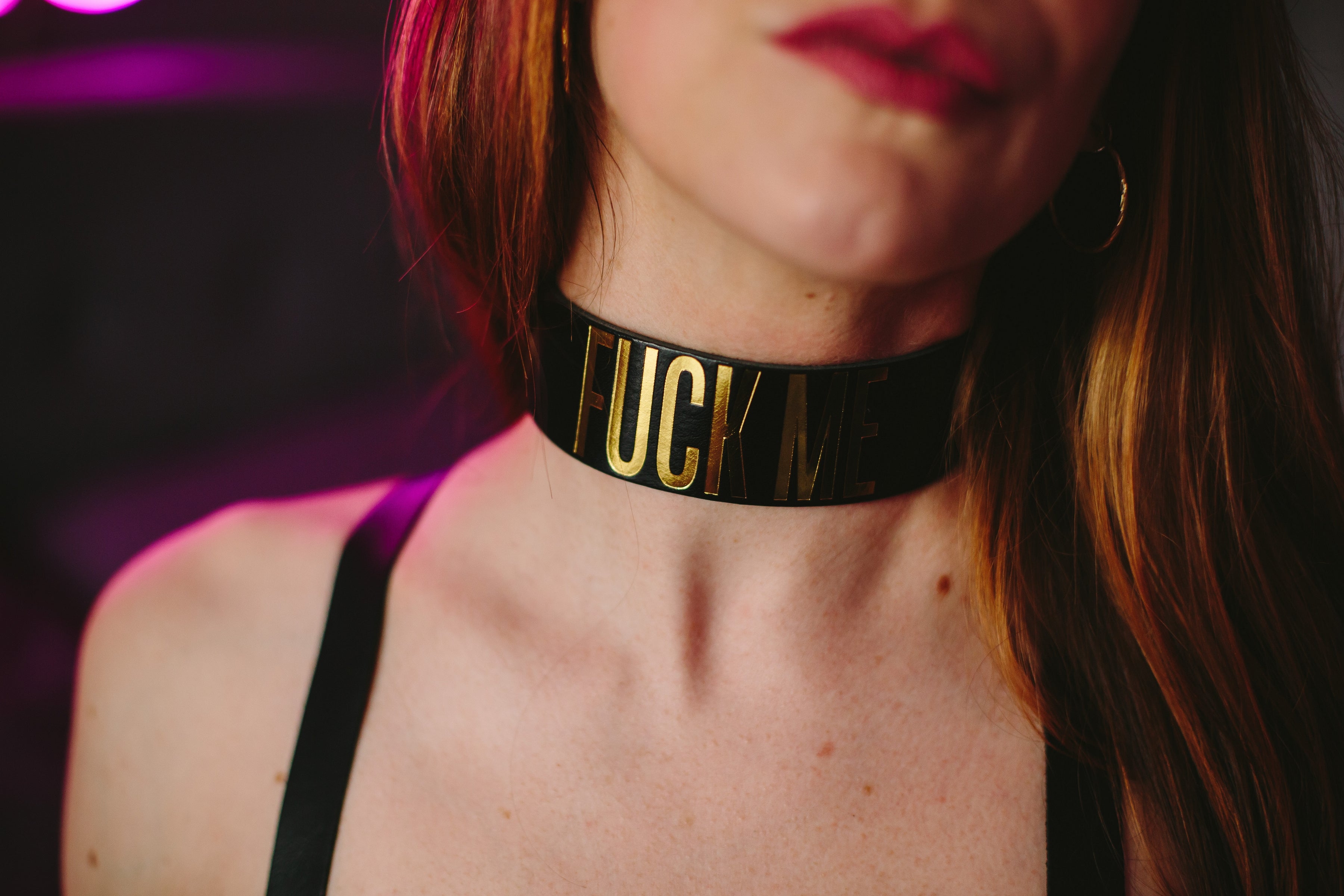 BDSM Collar "FUCK ME"