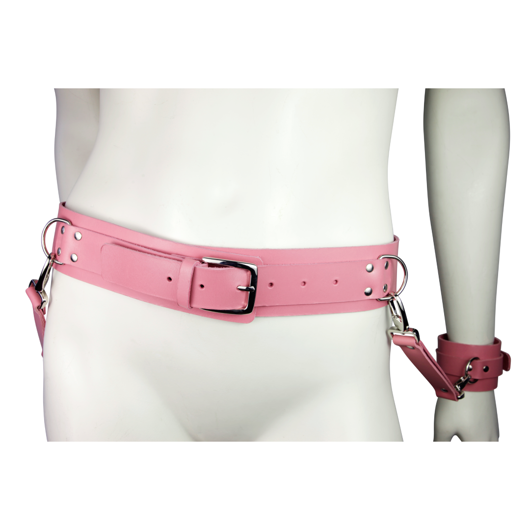 Leather Cuff Belt Set
