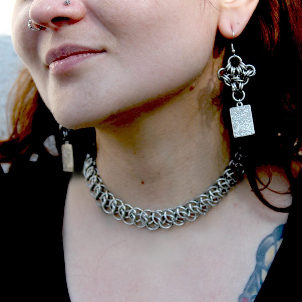 Siren chainmaille necklace image 0