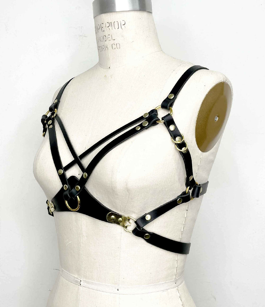 Adelaide-Black-Leather-Harness-Bra-2