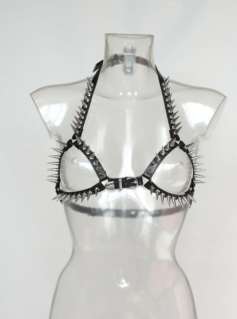 Micro Bikini top harness with spikes