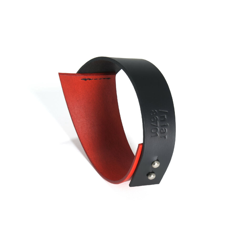Leather Choker Uneven Duotone