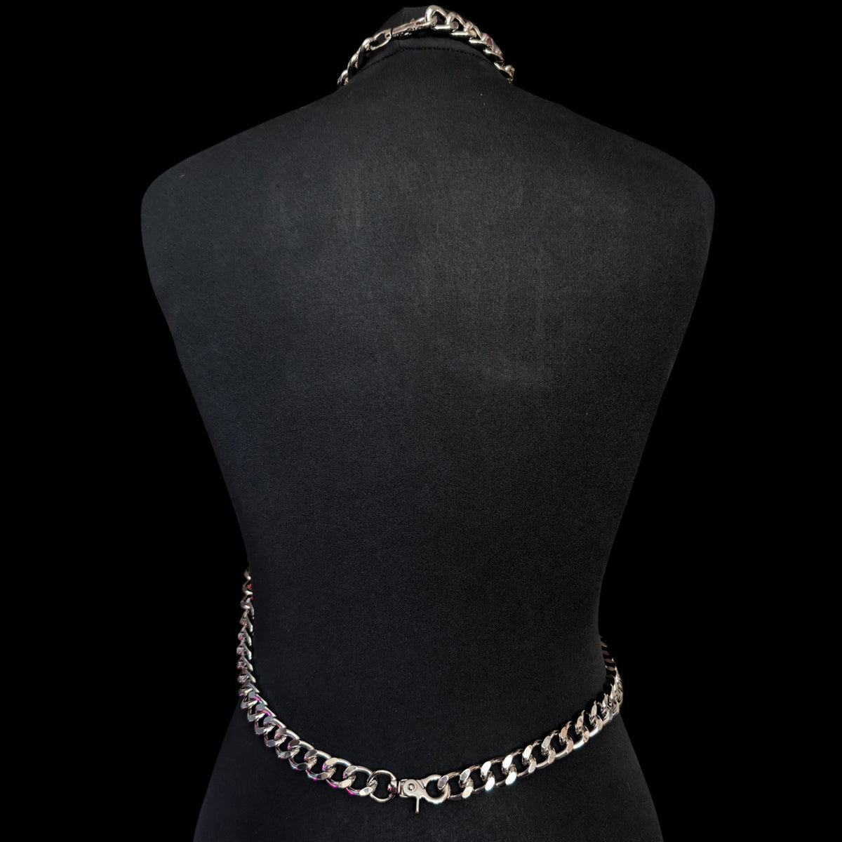DRAGONESS | Chainmail Harness with Chain Detail & Spikes