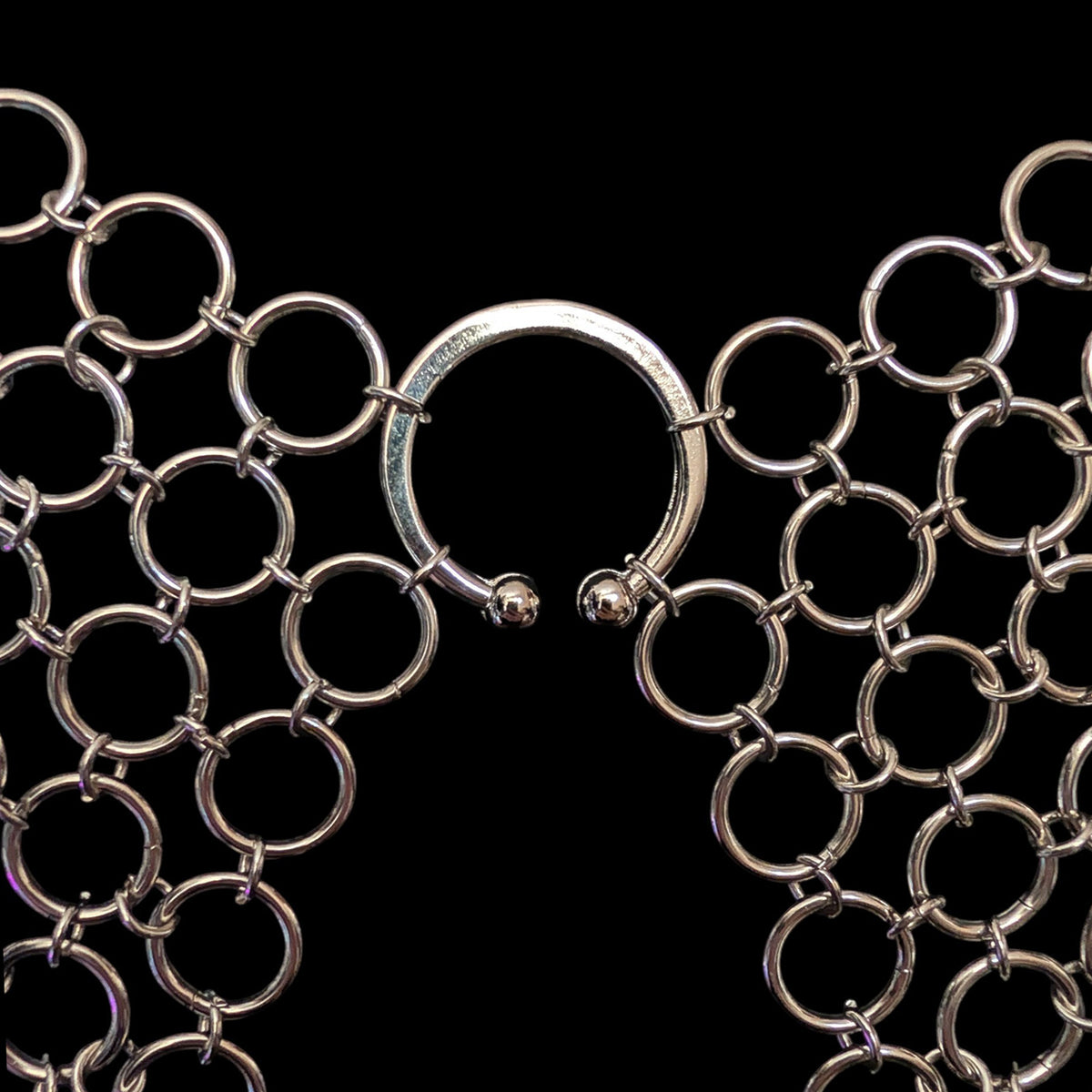 DRAGONESS | Chainmail Harness with Chain Detail & Spikes
