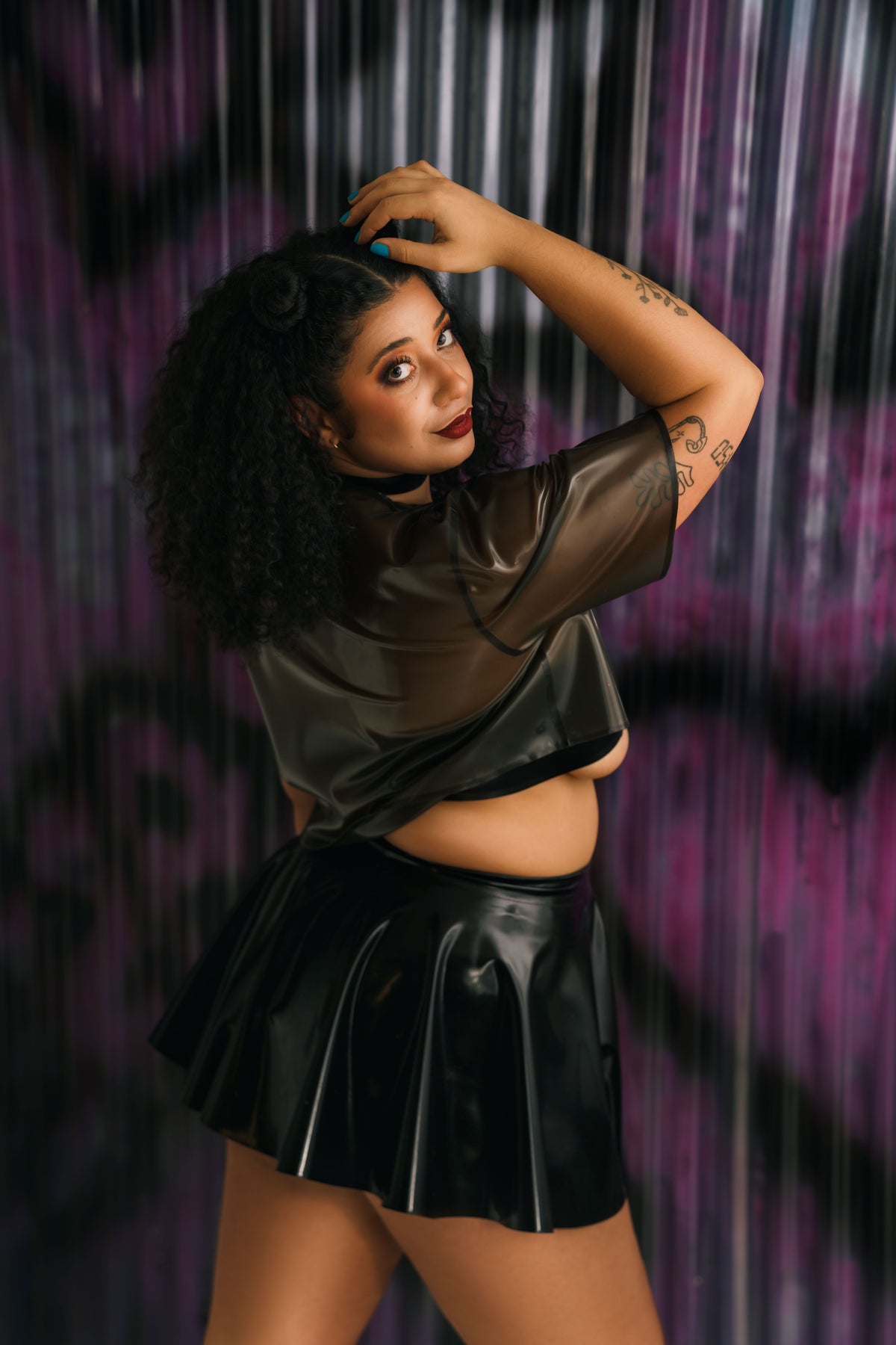 Latex Skater Skirt
