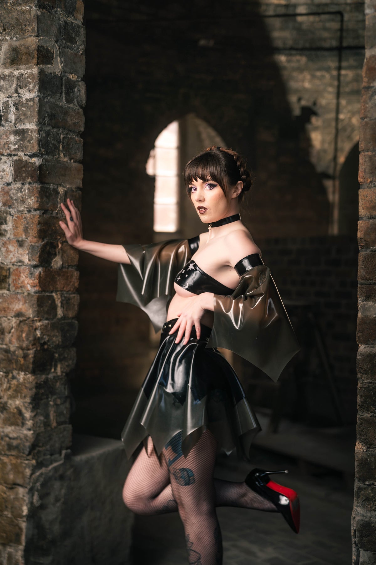 Nocturnal Latex Belt Skirt