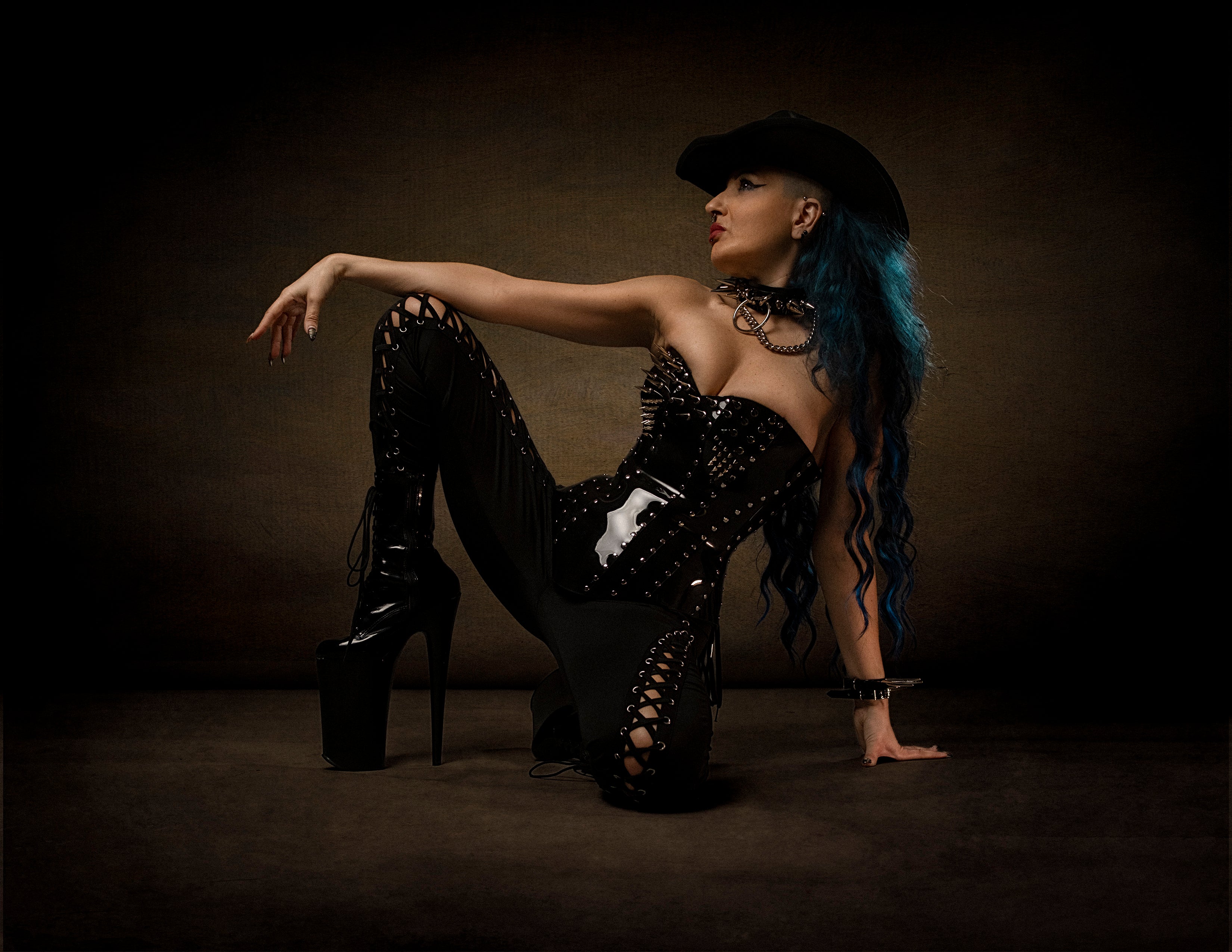 WIDOWMAKER Spiked Victorian Gothic Mid-Bust Corset