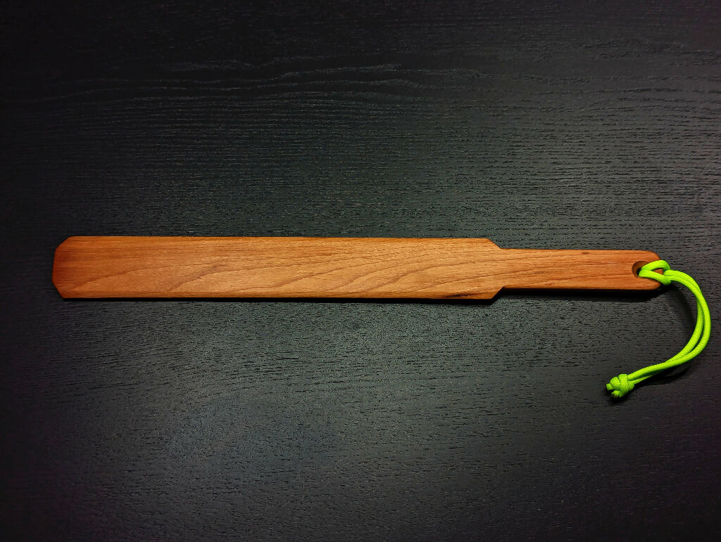 Chamfered Cherry Spanking Paddle