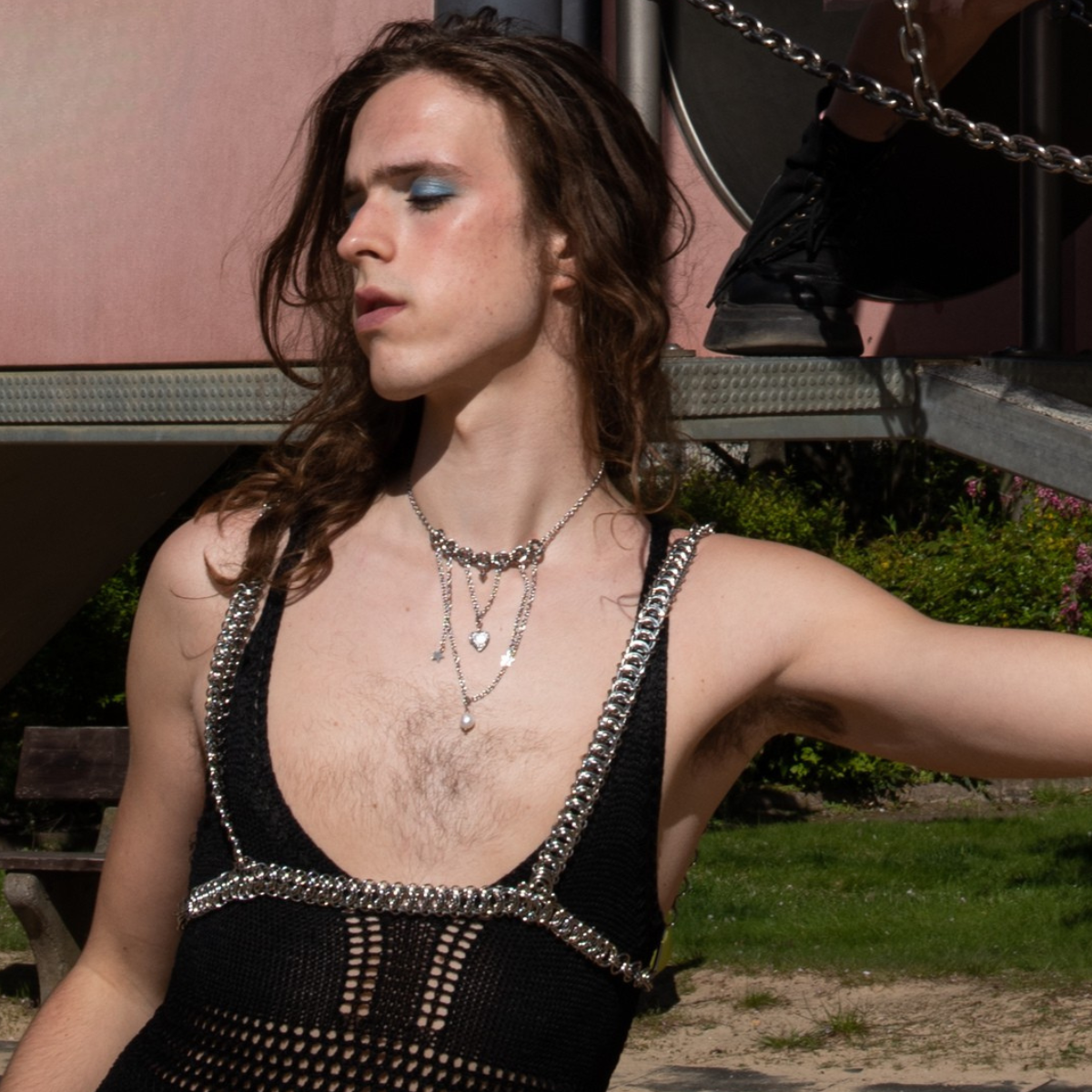 Endless Skies chainmaille necklace