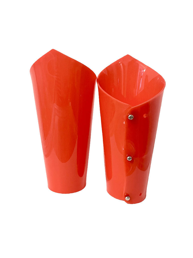 HEART IN CHAINS - RED AND WHITE WITH GAUNTLETS