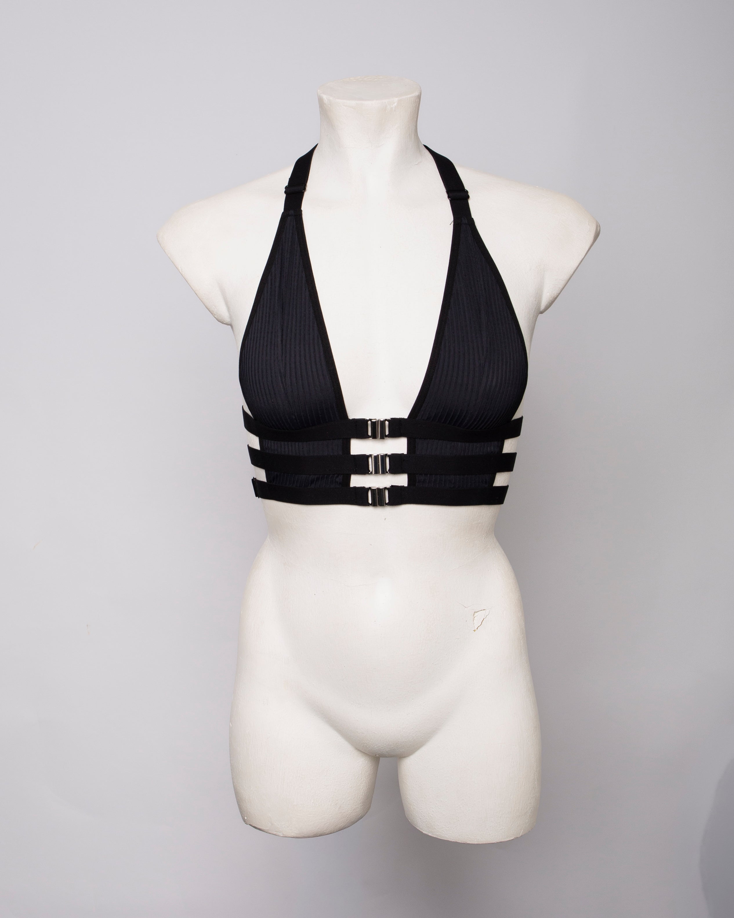Strappy Black Bralette - DAPHNE