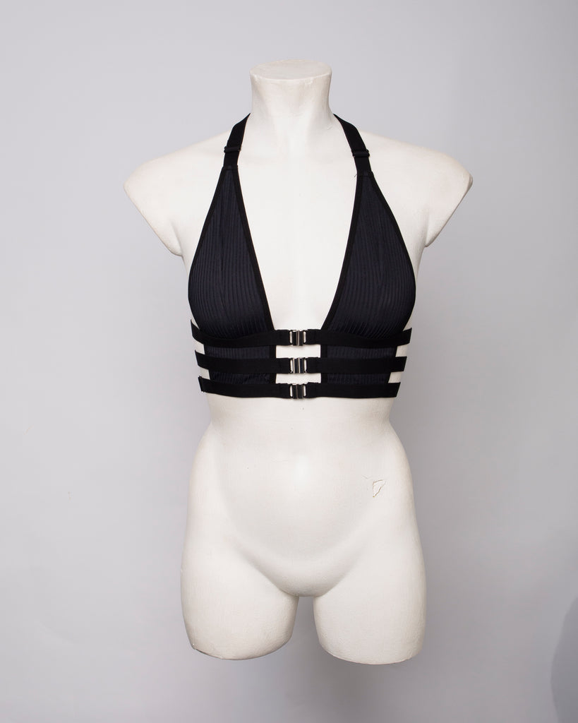 Strappy Black Bralette - DAPHNE
