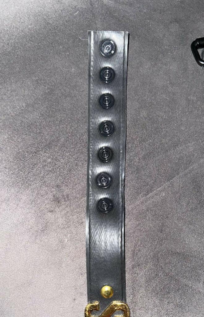 Latex choker - personalised with gold lettering