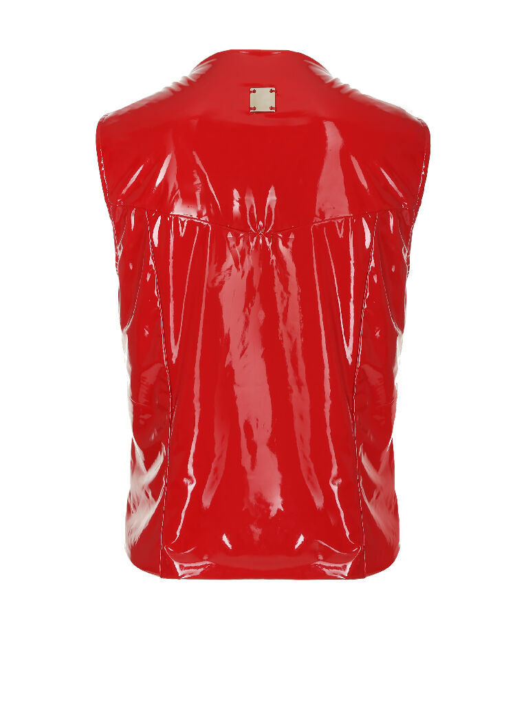 Vest made of lack RED