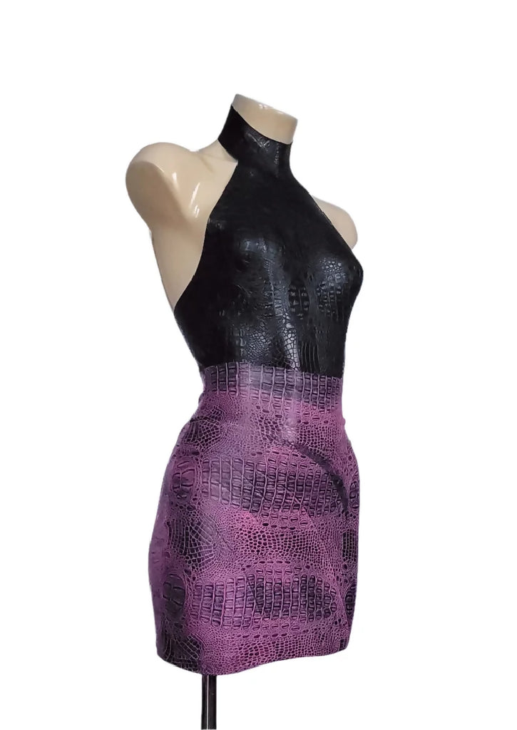 LinaCrocoLatexSkirt2