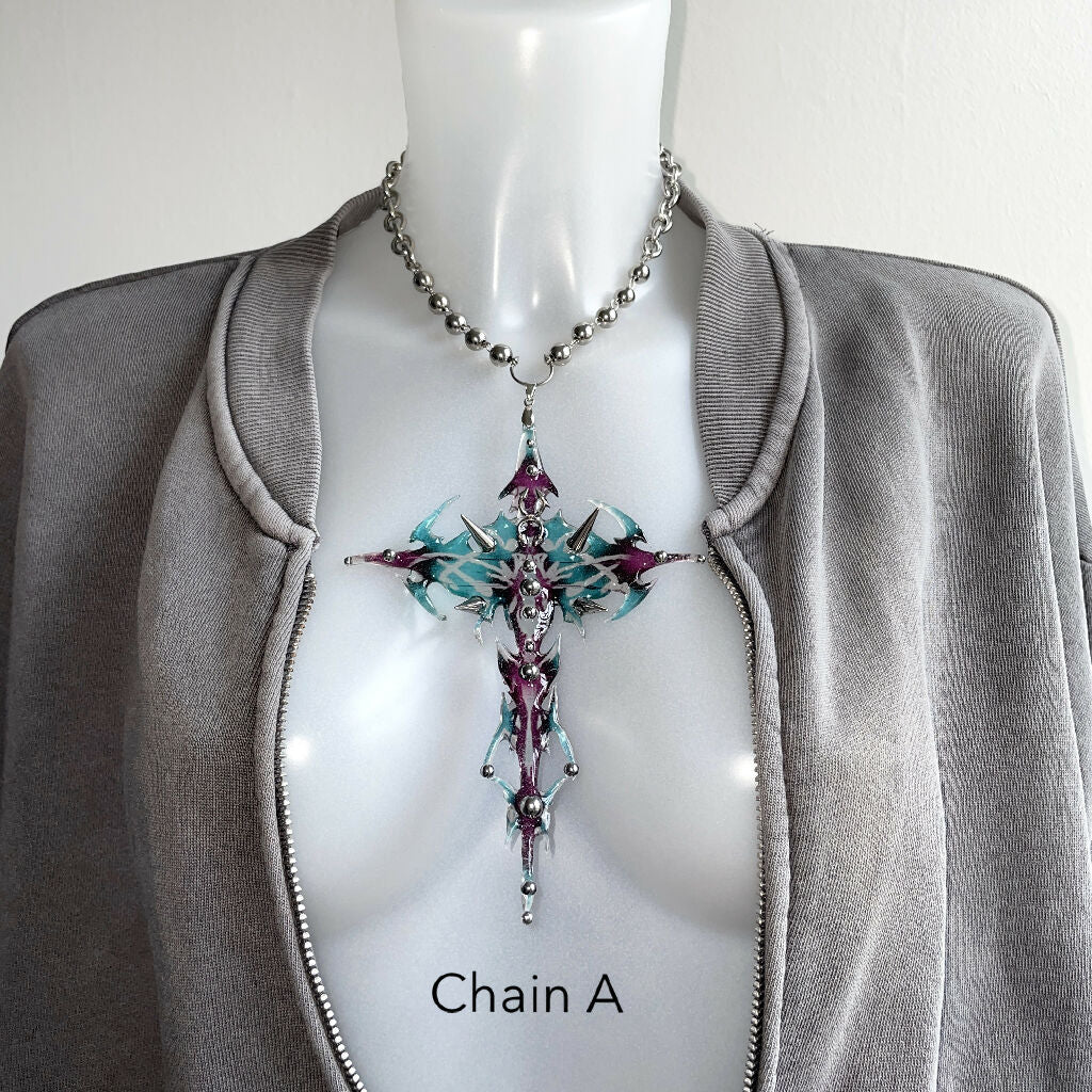 Twilight Totem extra large cross necklace