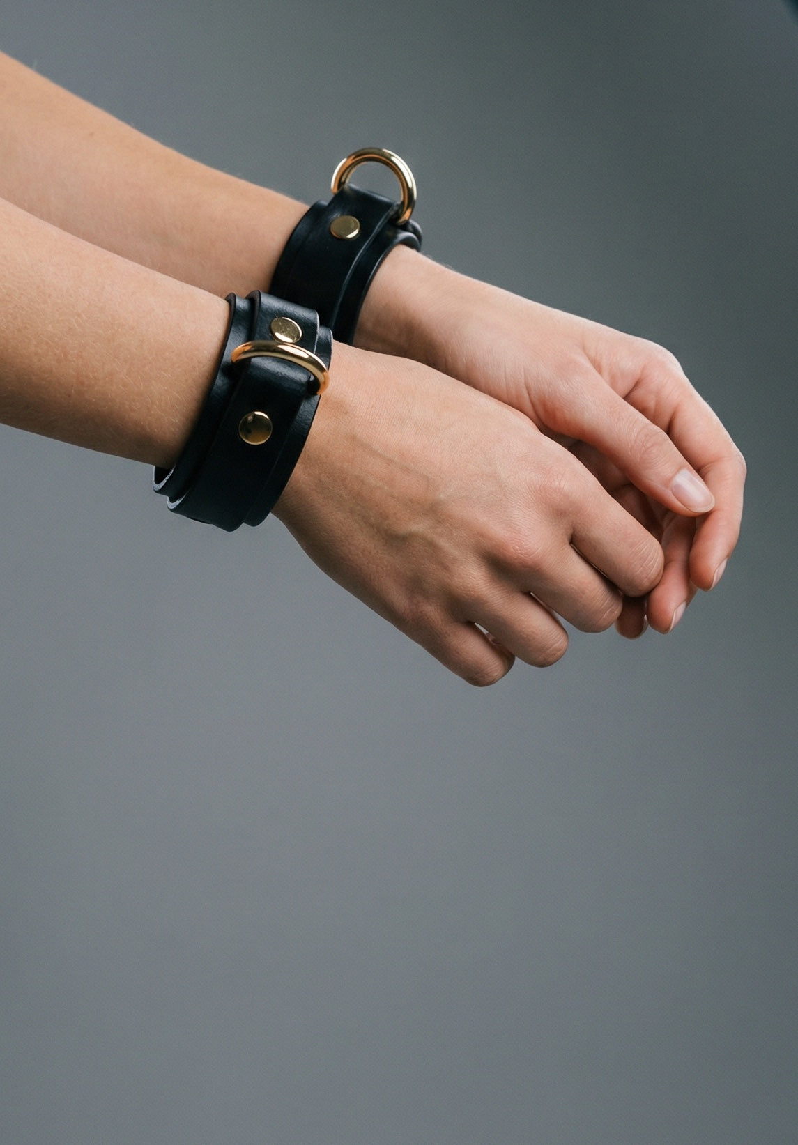 Skinny Leather Handcuffs