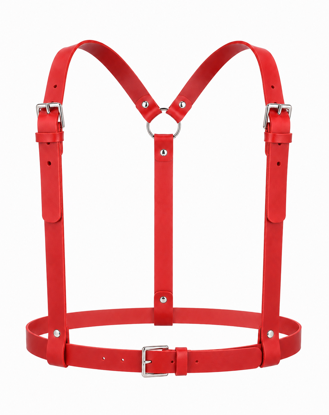 Leather Harness Red