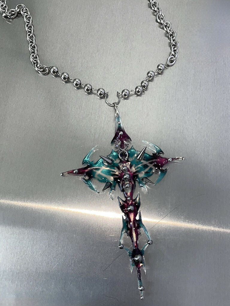 Twilight Totem extra large cross necklace