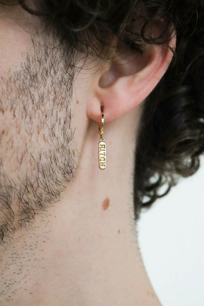 Bitch_Earring_Gold_