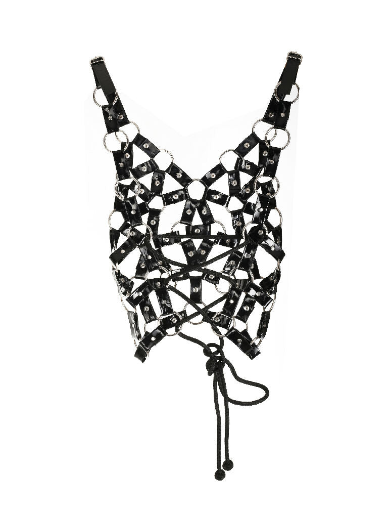 Corset harness made of lack BLACK