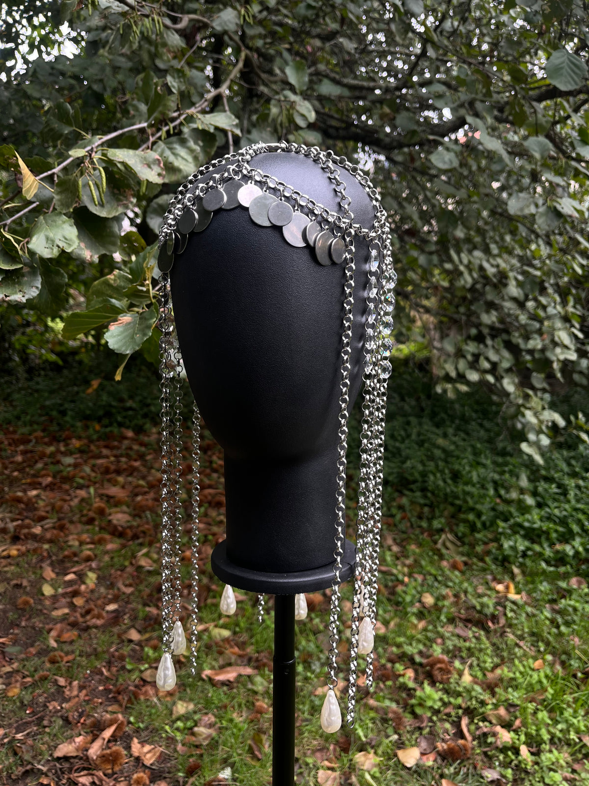 Medieval Knight-Inspired Crystal Headpiece