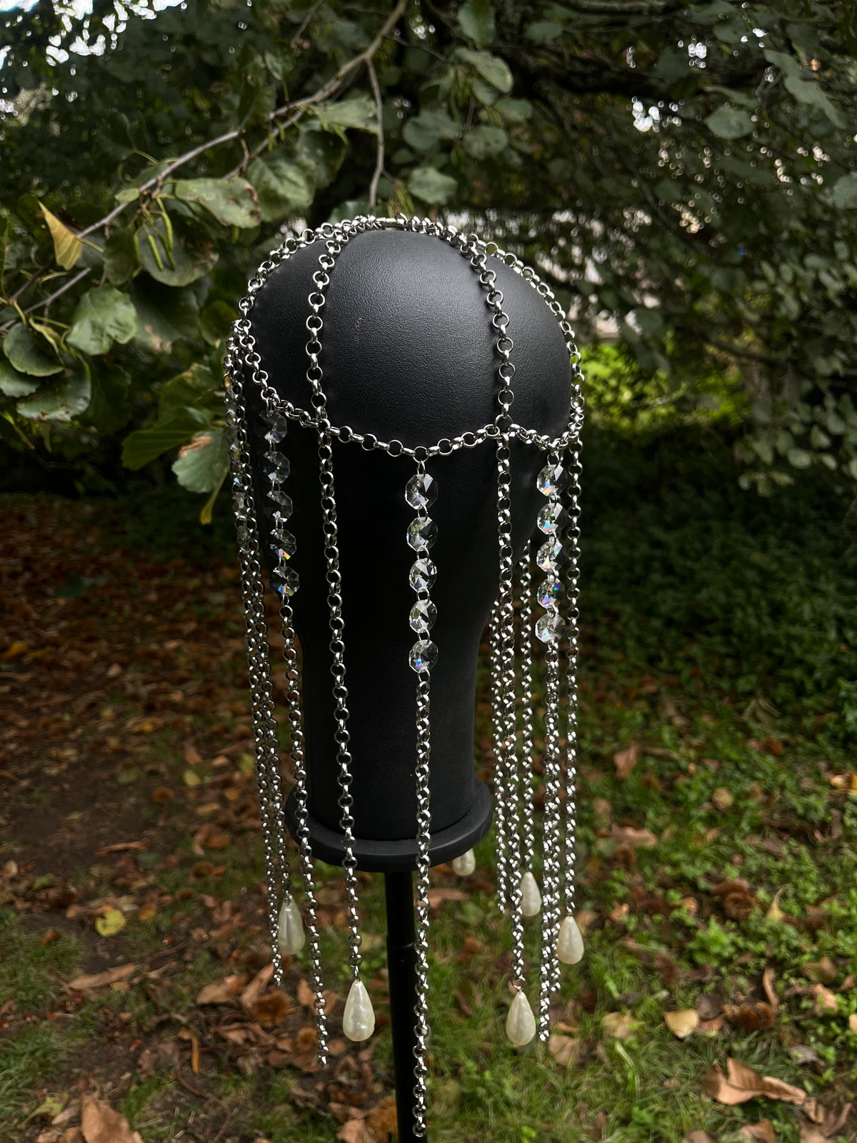 Medieval Knight-Inspired Crystal Headpiece