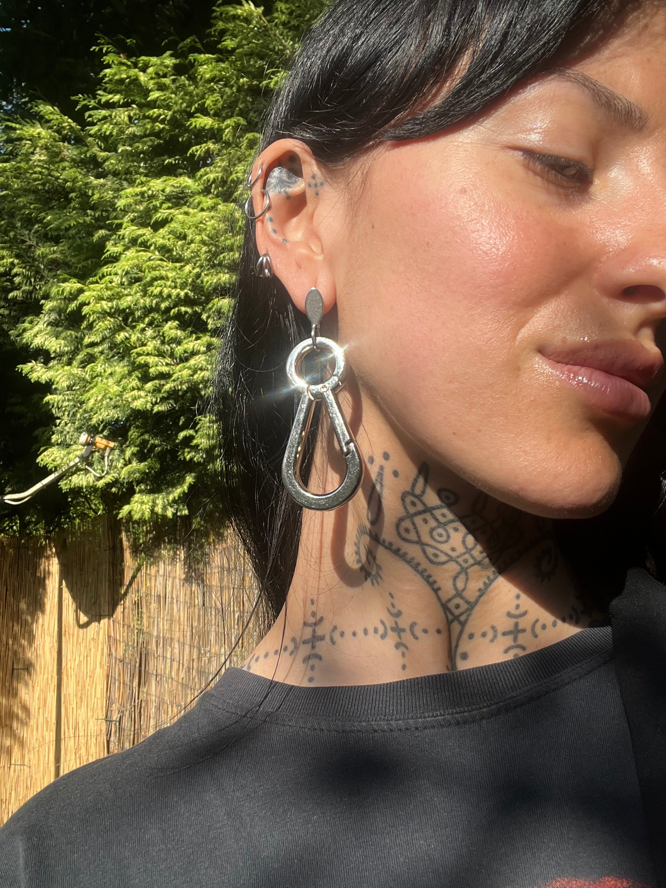 Carabiner earrings