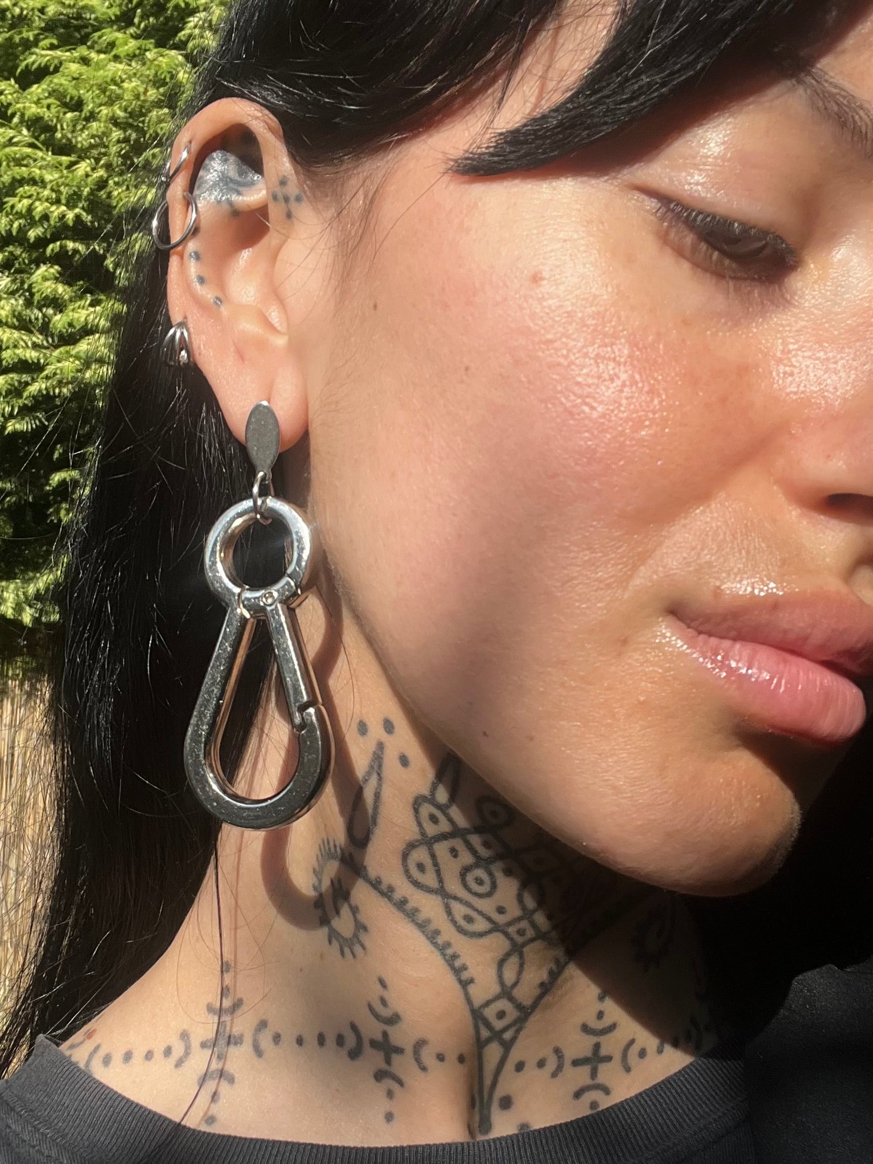 Carabiner earrings
