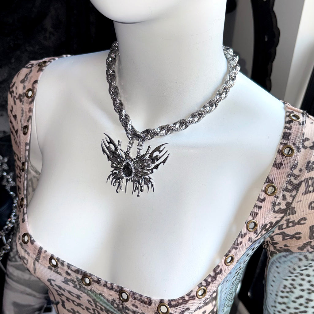 Angel’s wings Necklace black