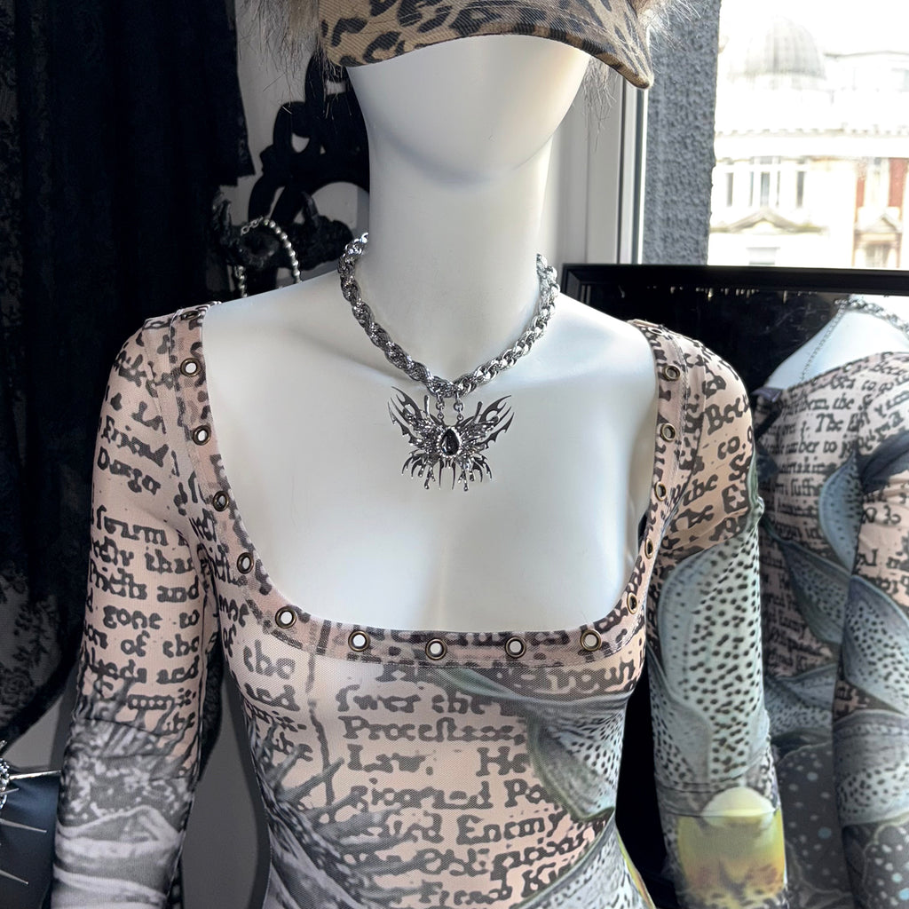 Angel’s wings Necklace black