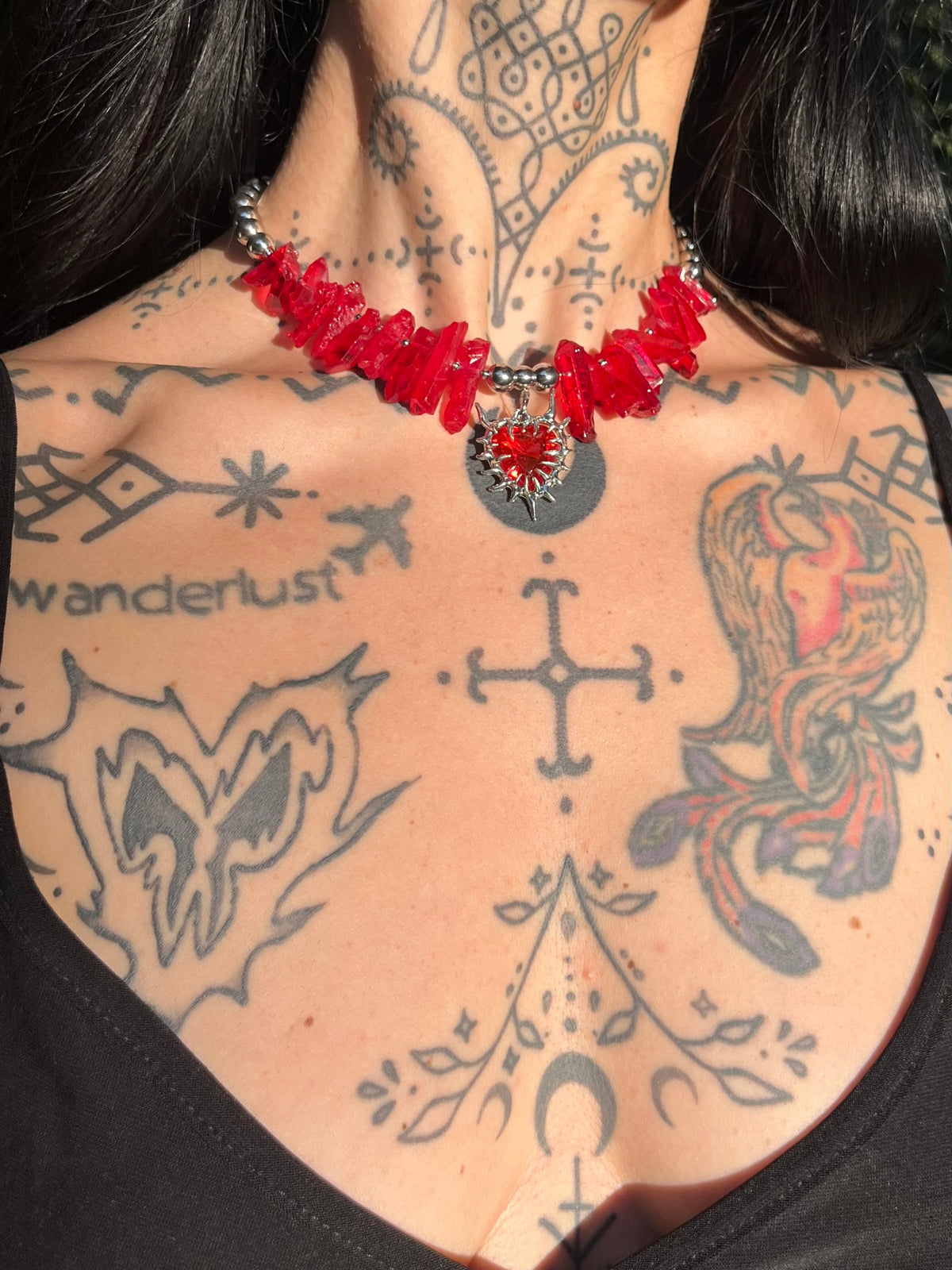 Scarlet Relic Grunge necklace