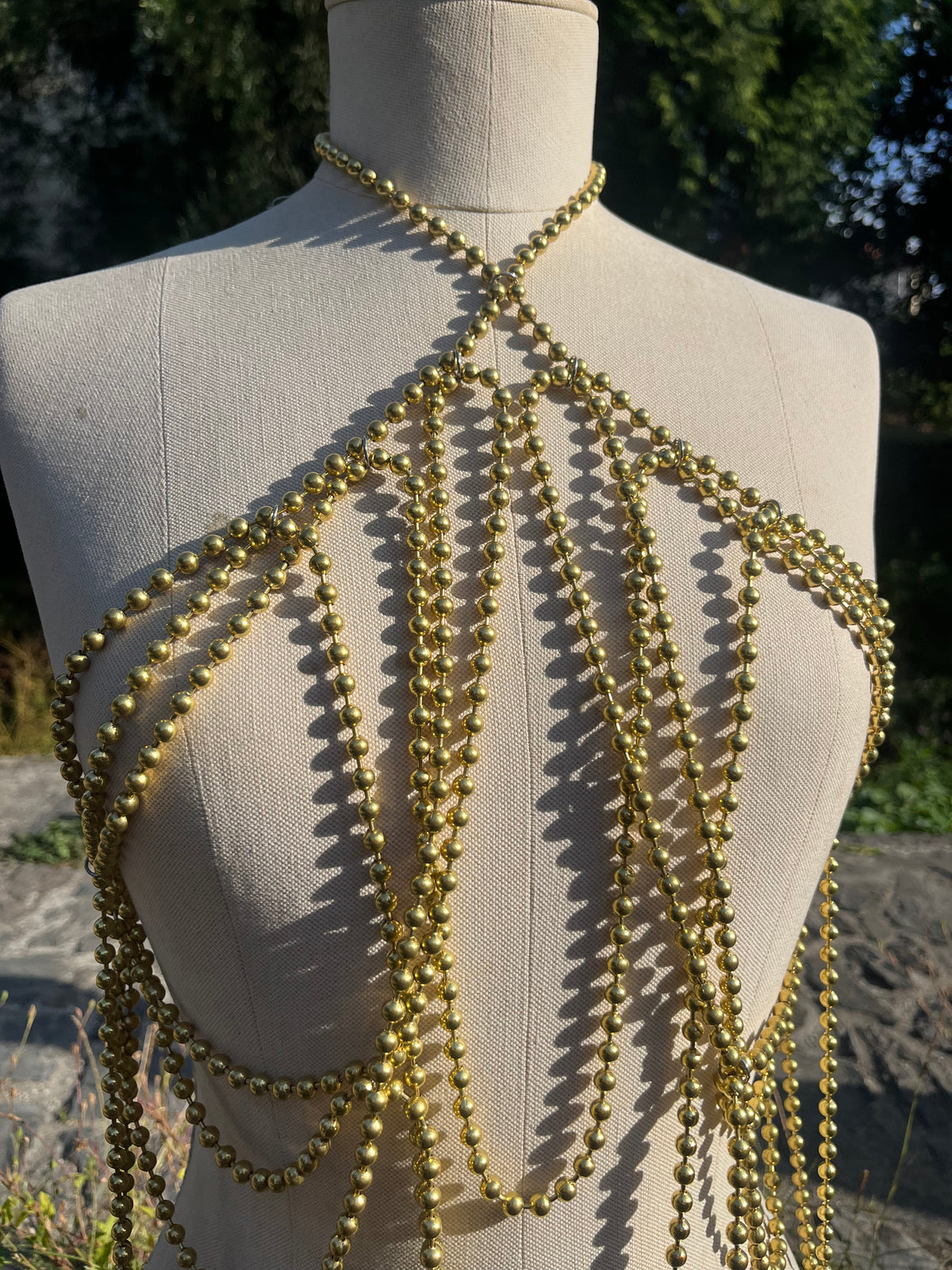 Golden serpent body jewelry set