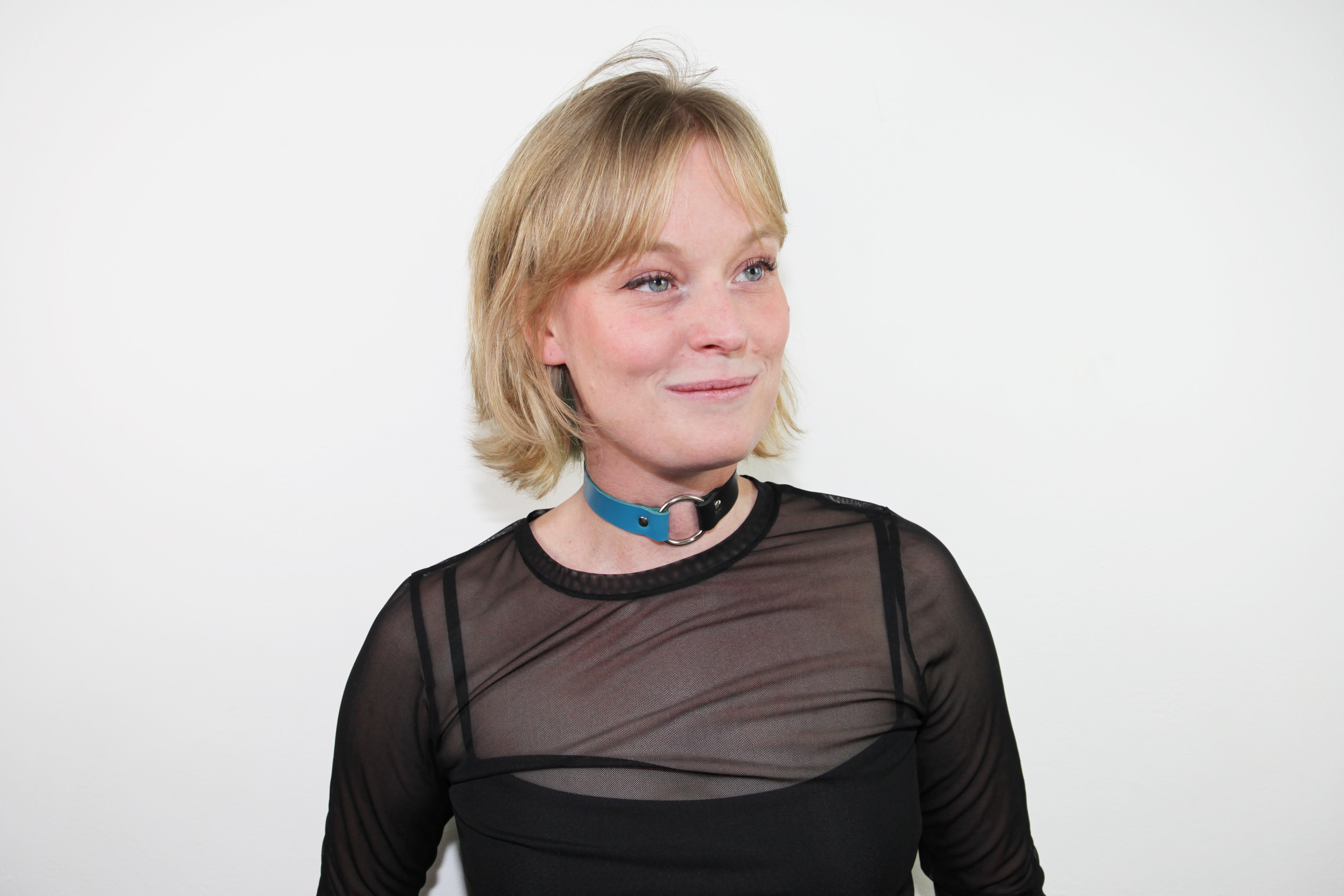 Leather Two-tone Choker